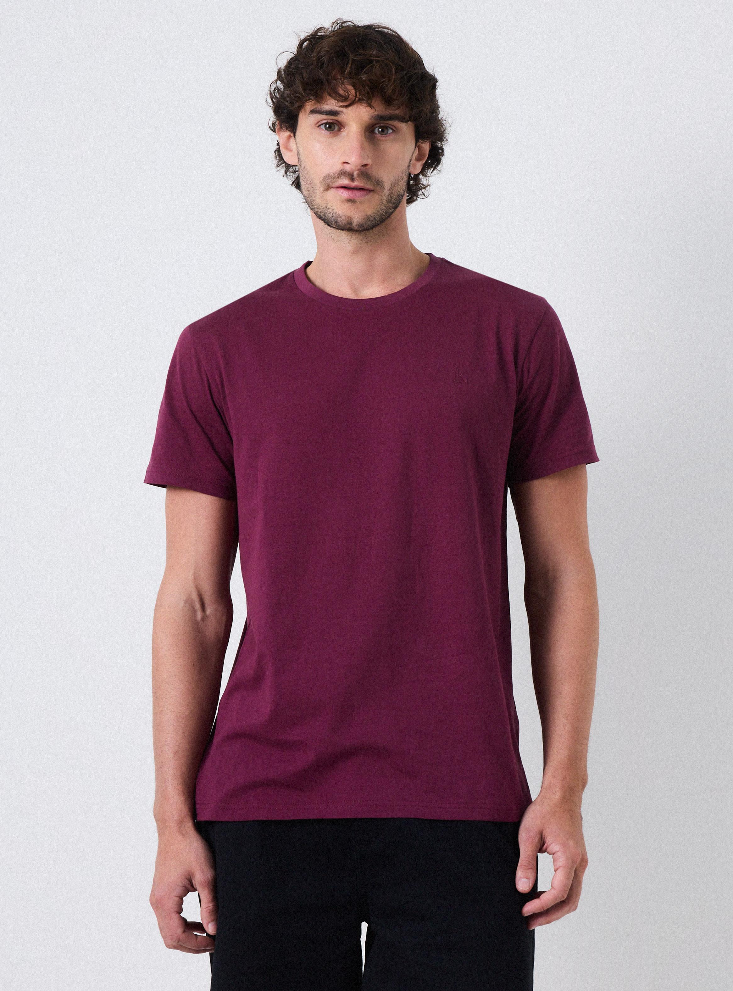 Polera Cuello Redondo Sólida Algodón-0