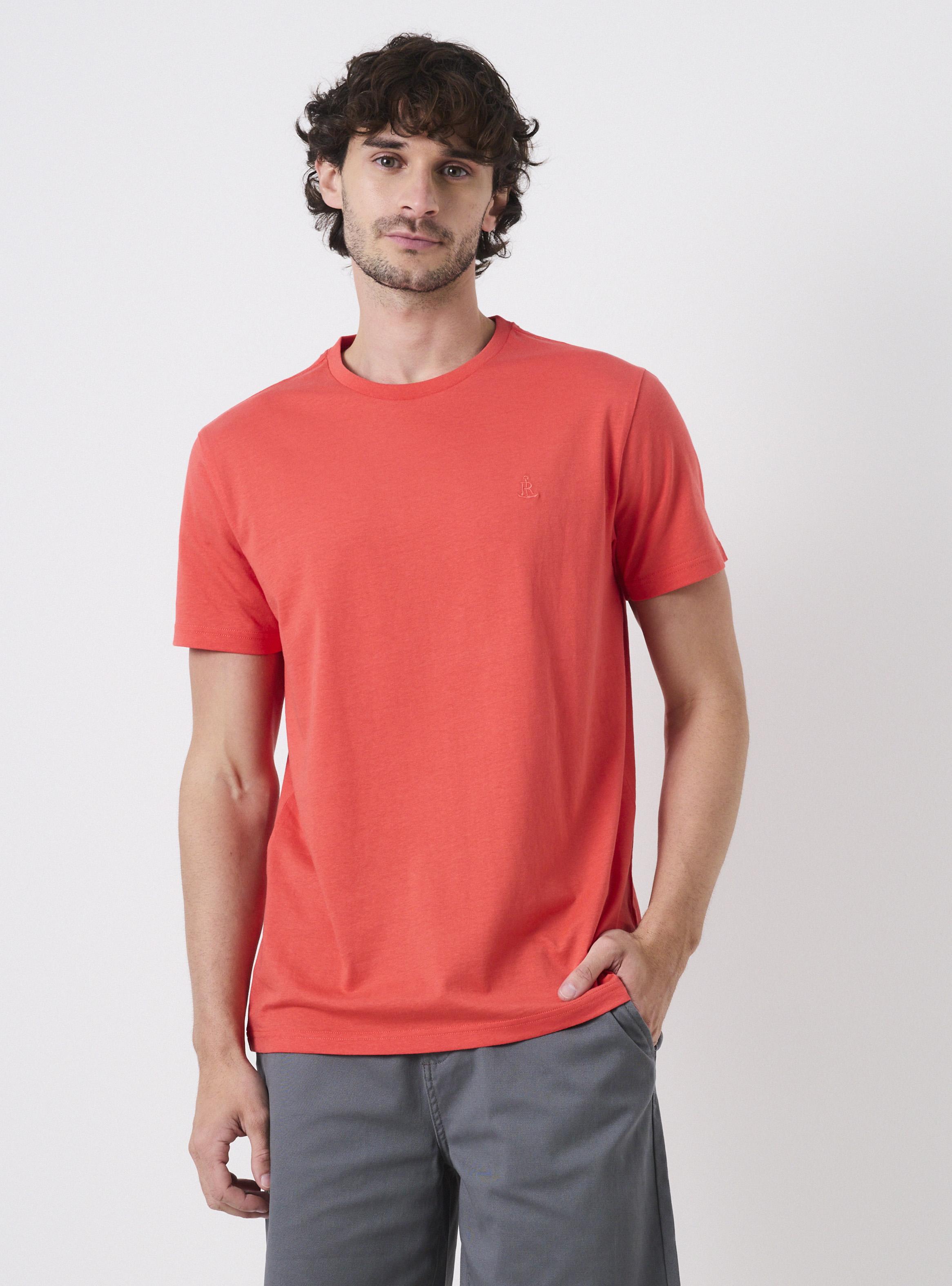 Polera Cuello Redondo Sólida Algodón-0