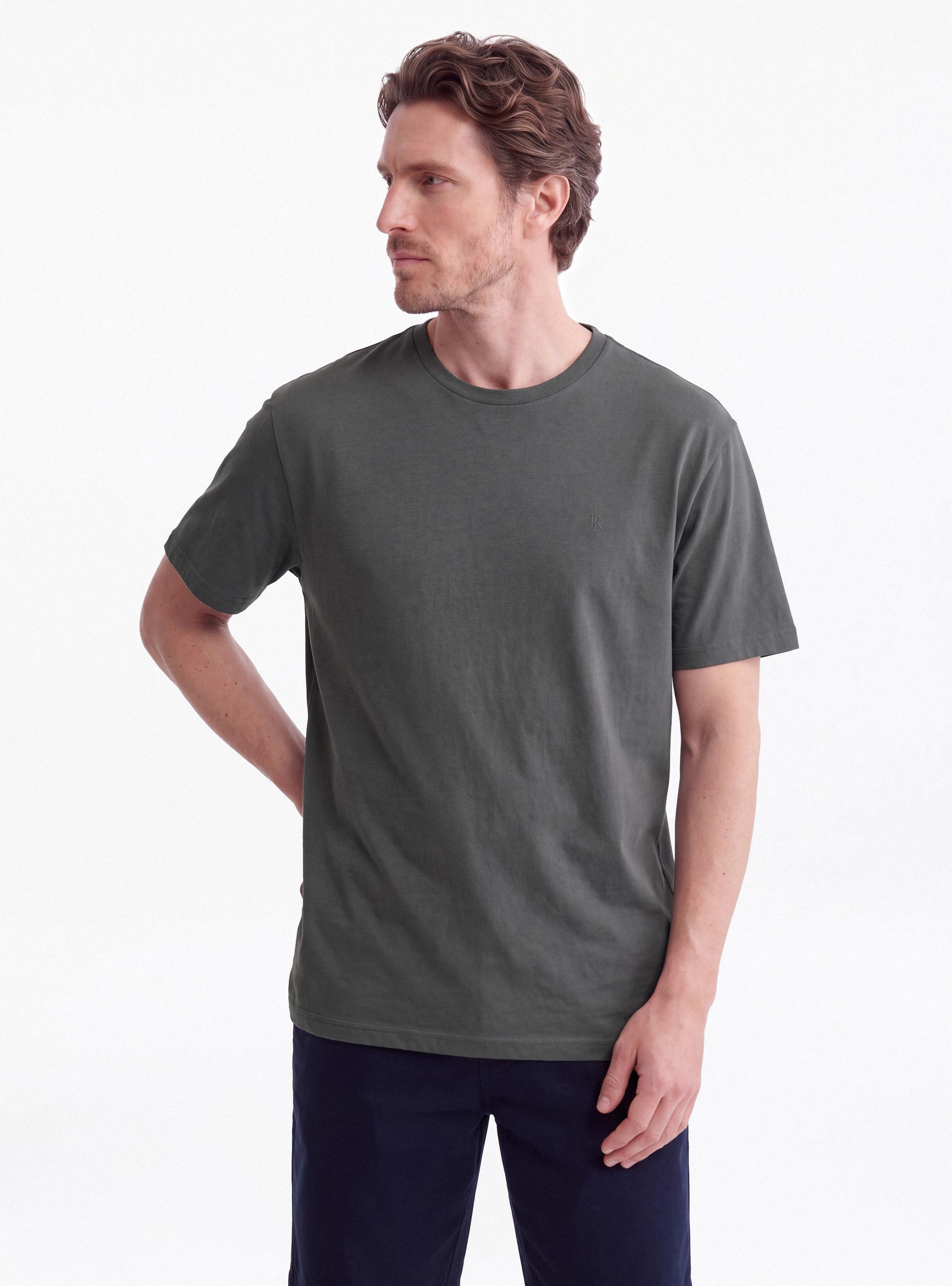 Polera Cuello Redondo Sólida Algodón-0