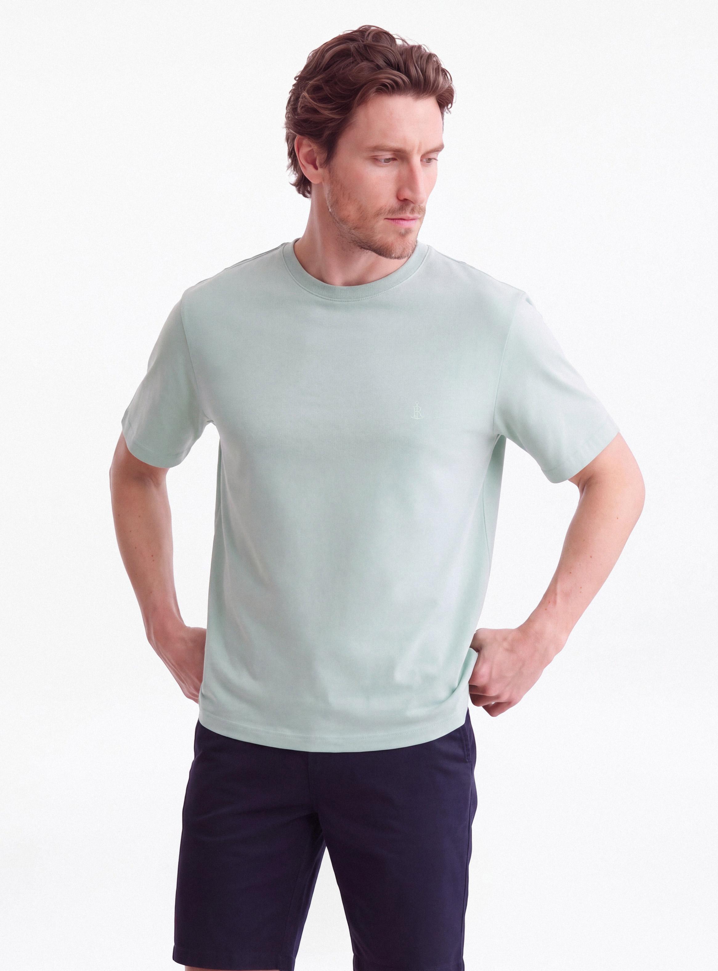 Polera Cuello Redondo Sólida Algodón-0