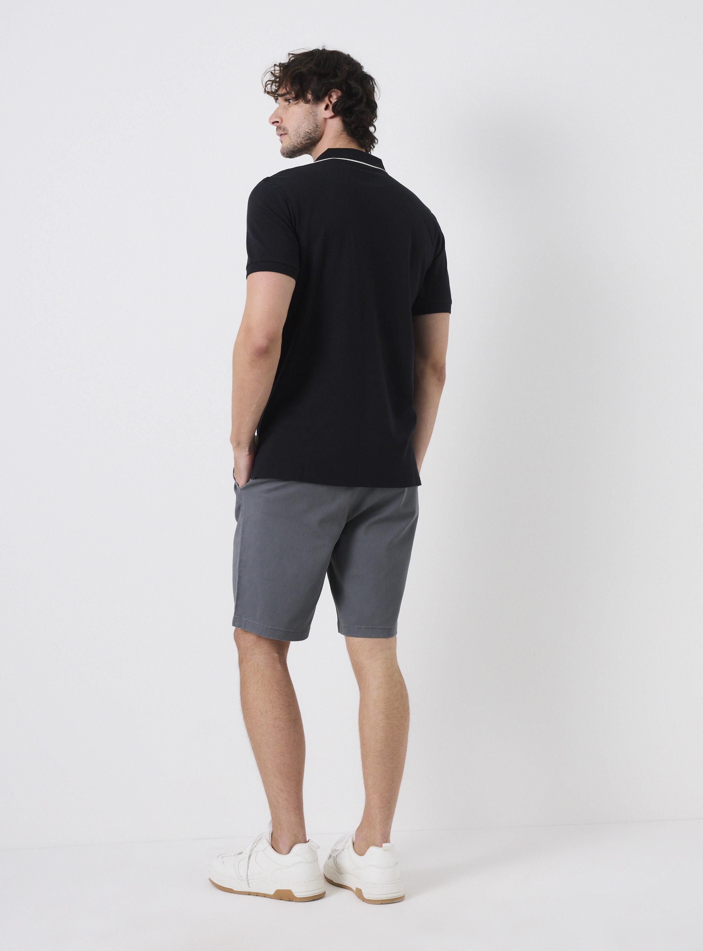 Polera Manga Corta Piqué Cuello Polo-5