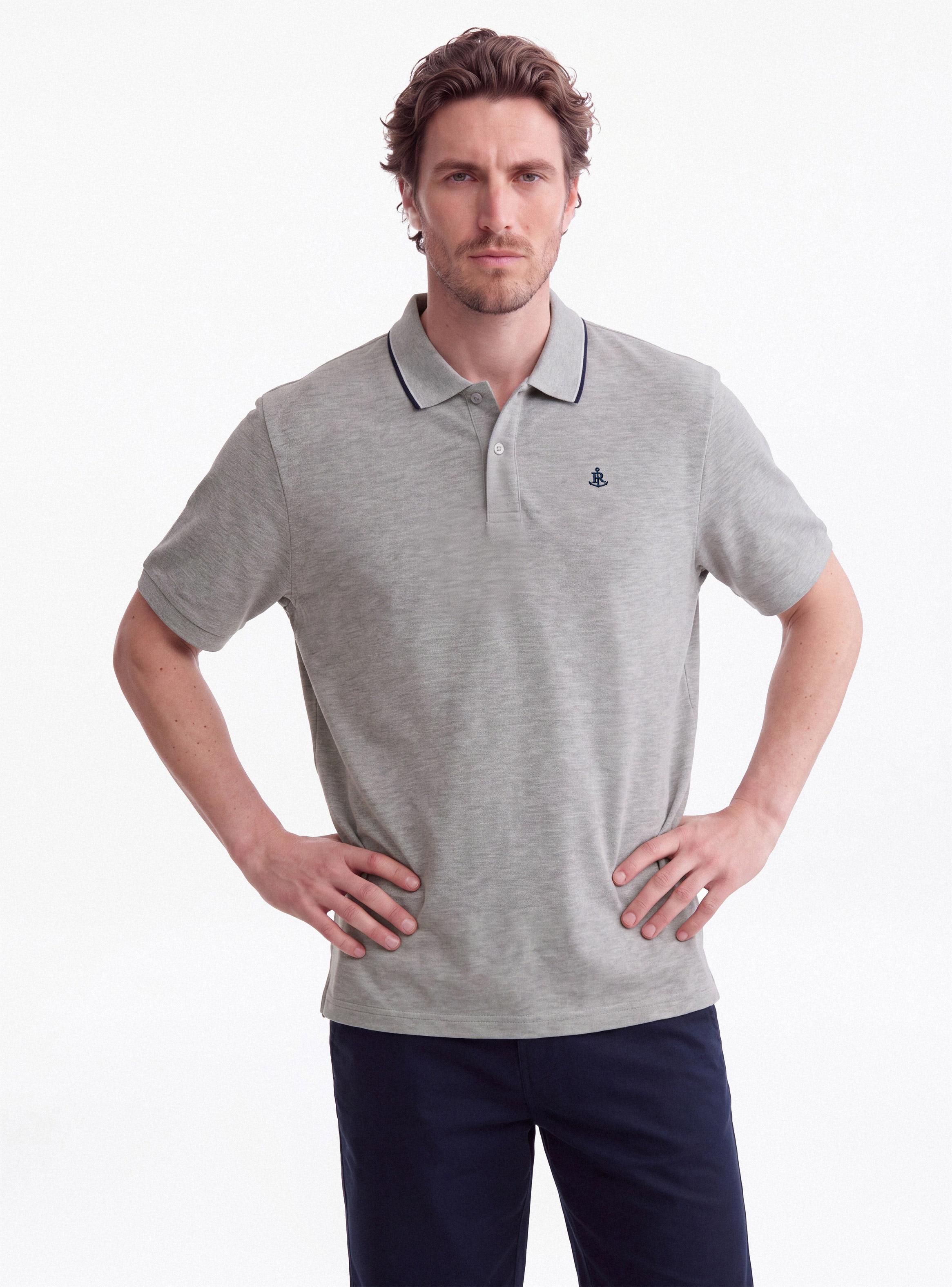 Polera Manga Corta Piqué Cuello Polo-0