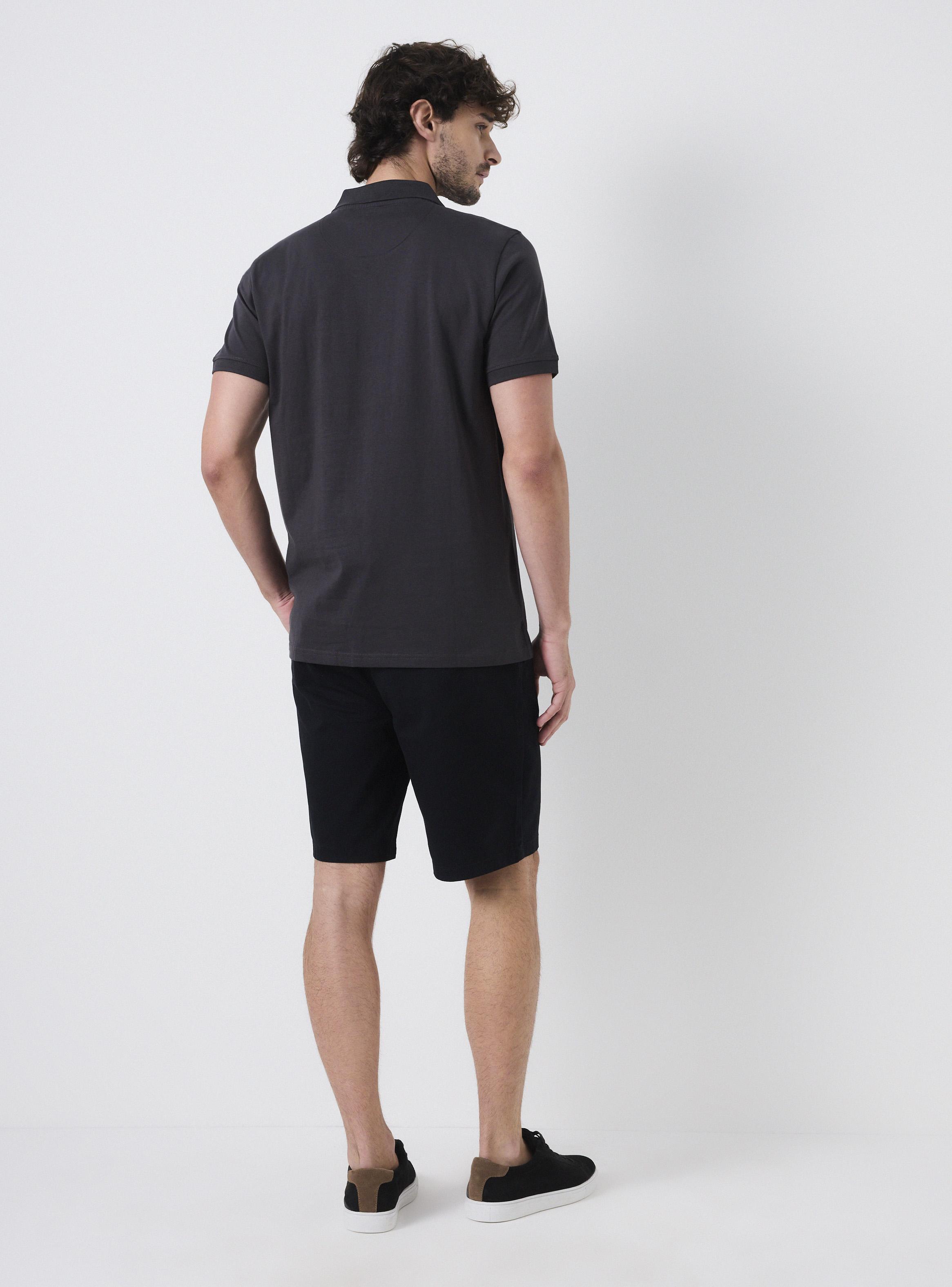 Polera Manga Corta Algodón Jersey Cuello Polo-5