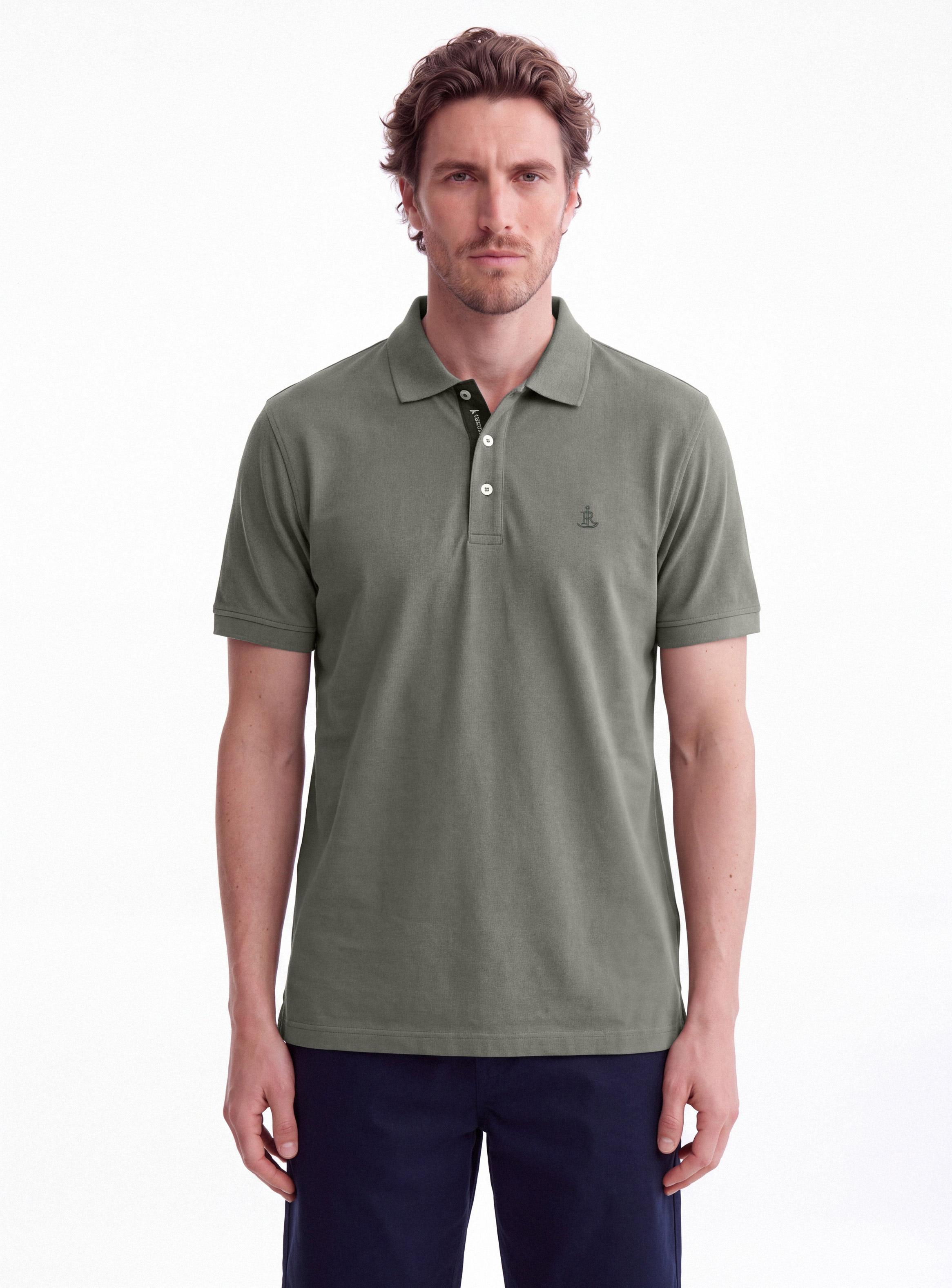 Polera Manga Corta Algodón Jersey Cuello Polo-0
