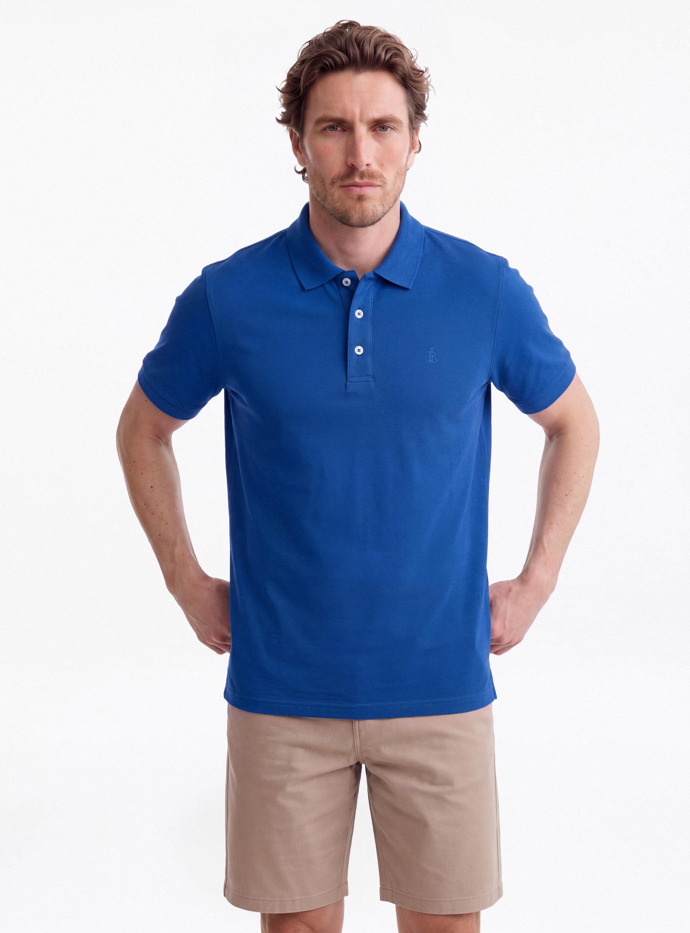 Polera Manga Corta Algodón Jersey Cuello Polo-0