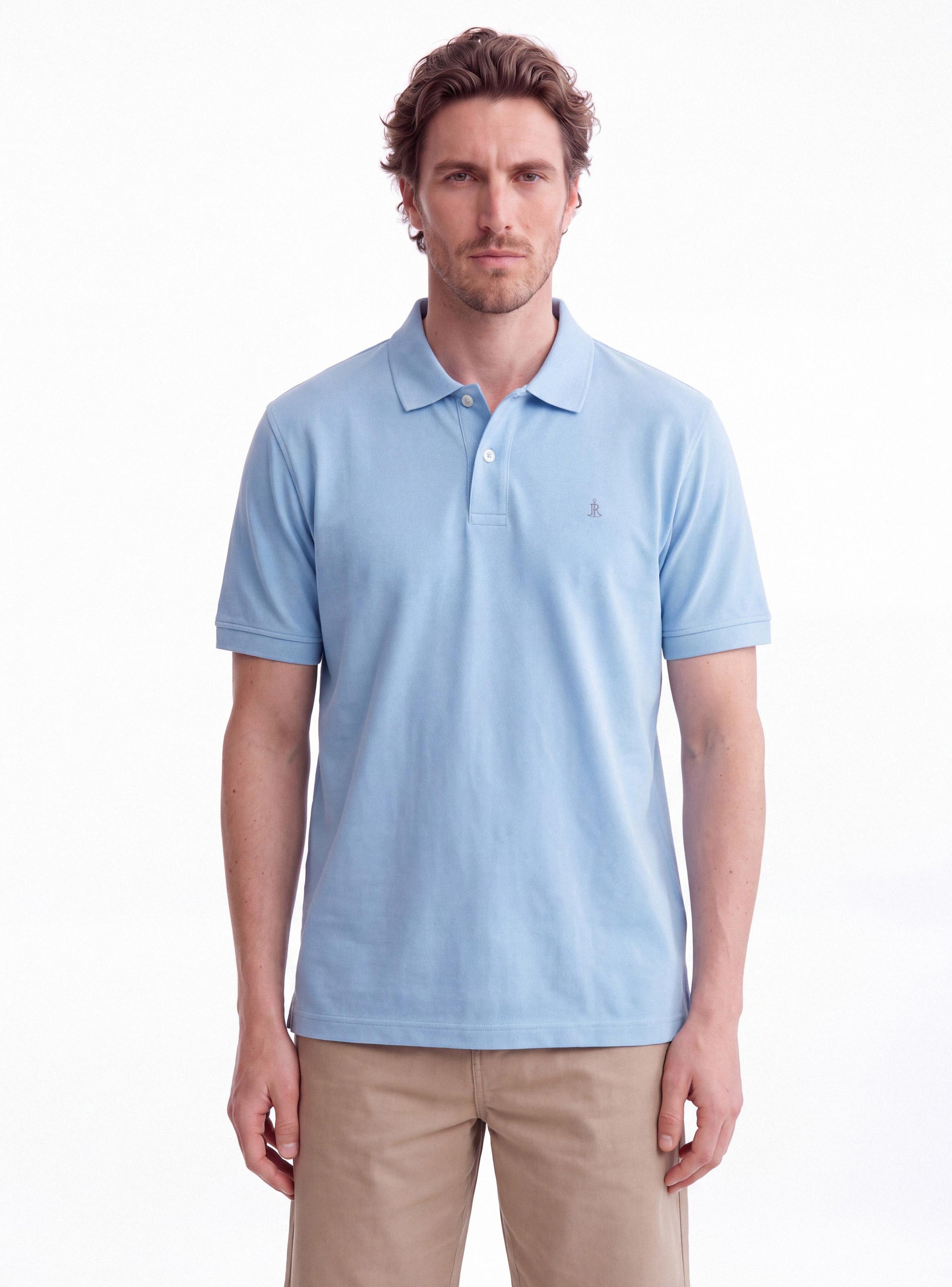 Polera Manga Corta Algodón Jersey Cuello Polo-0