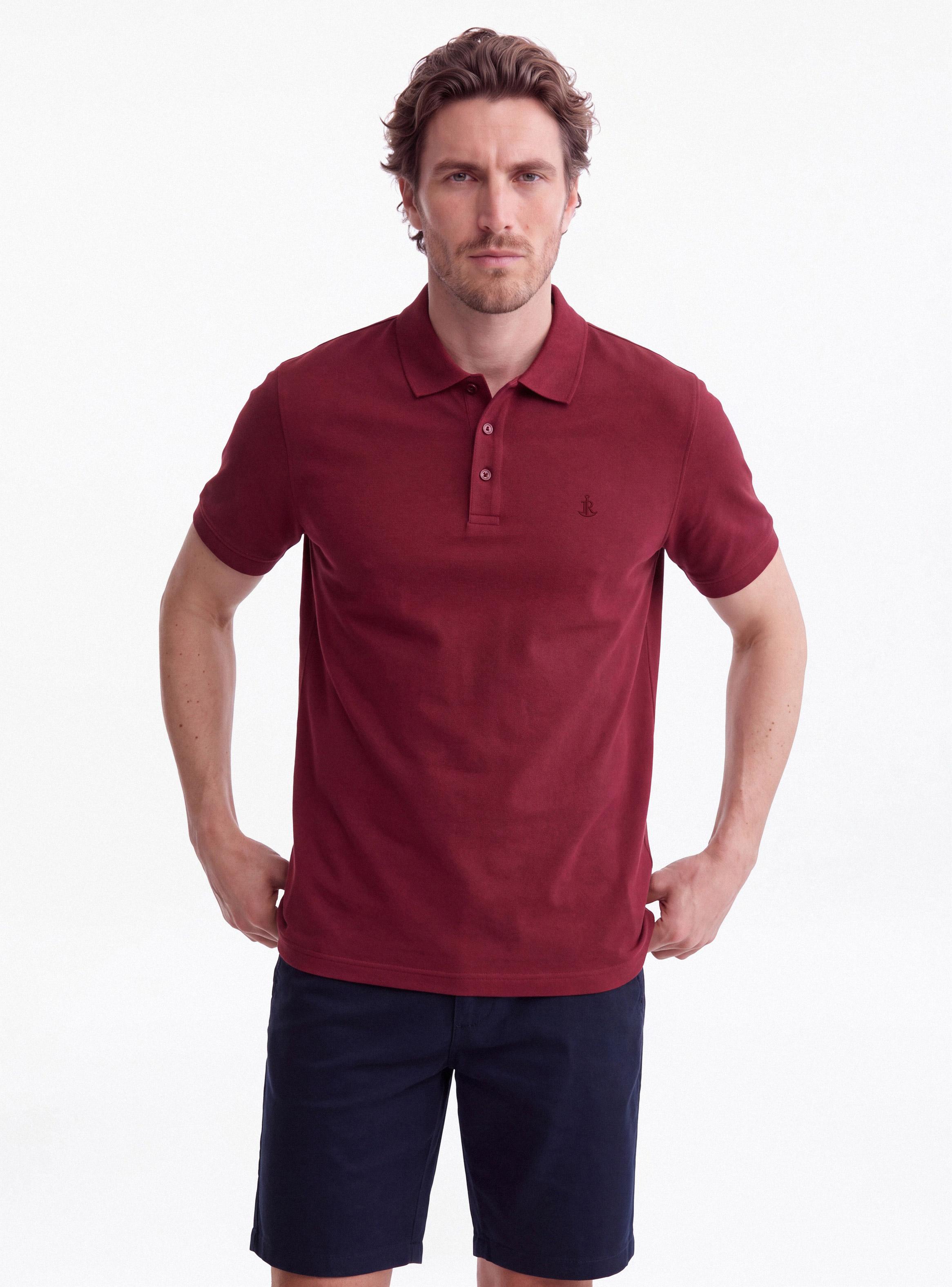 Polera Manga Corta Algodón Jersey Cuello Polo-0