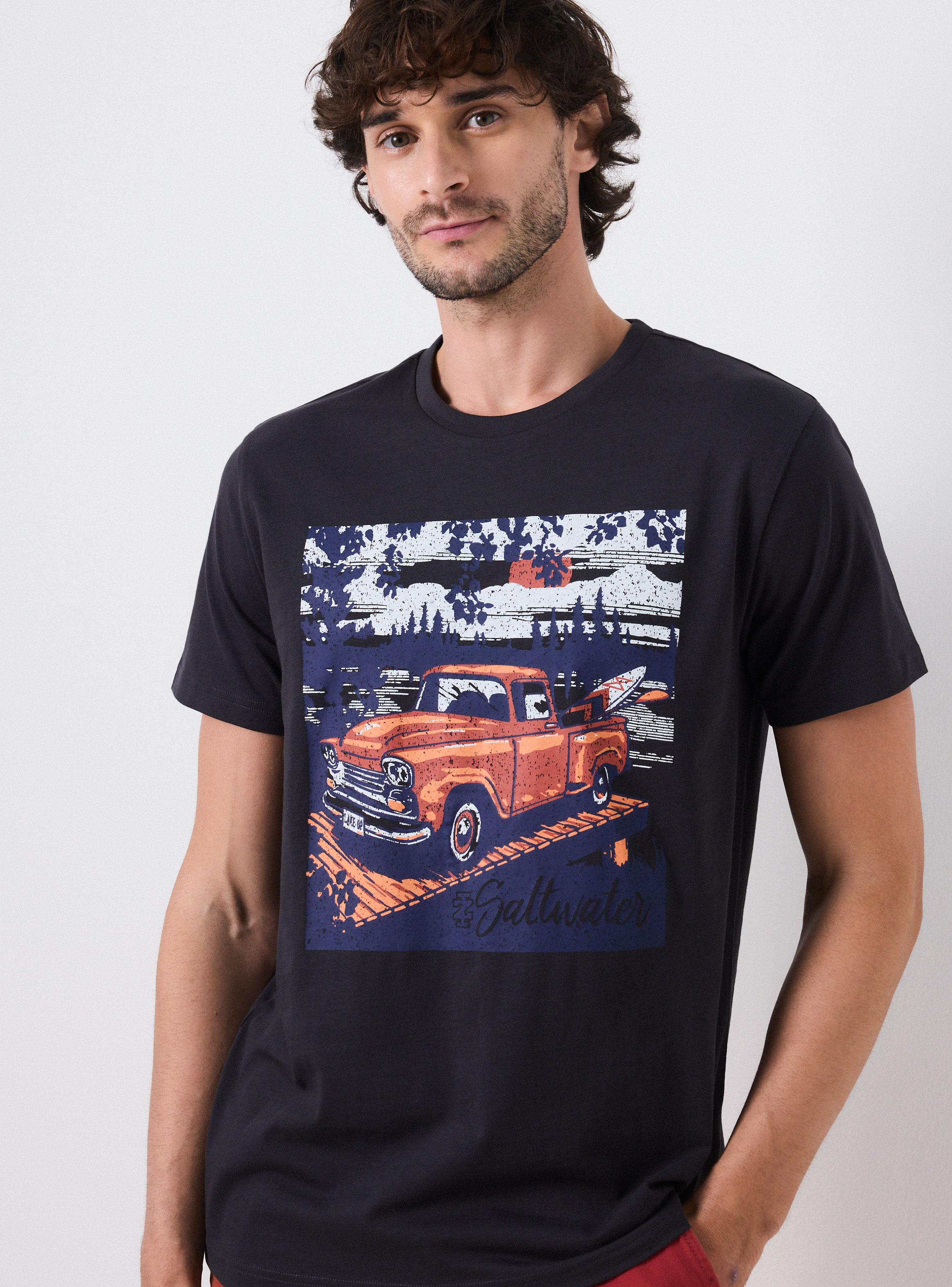 Camisa Manga Corta Print Hojas-2