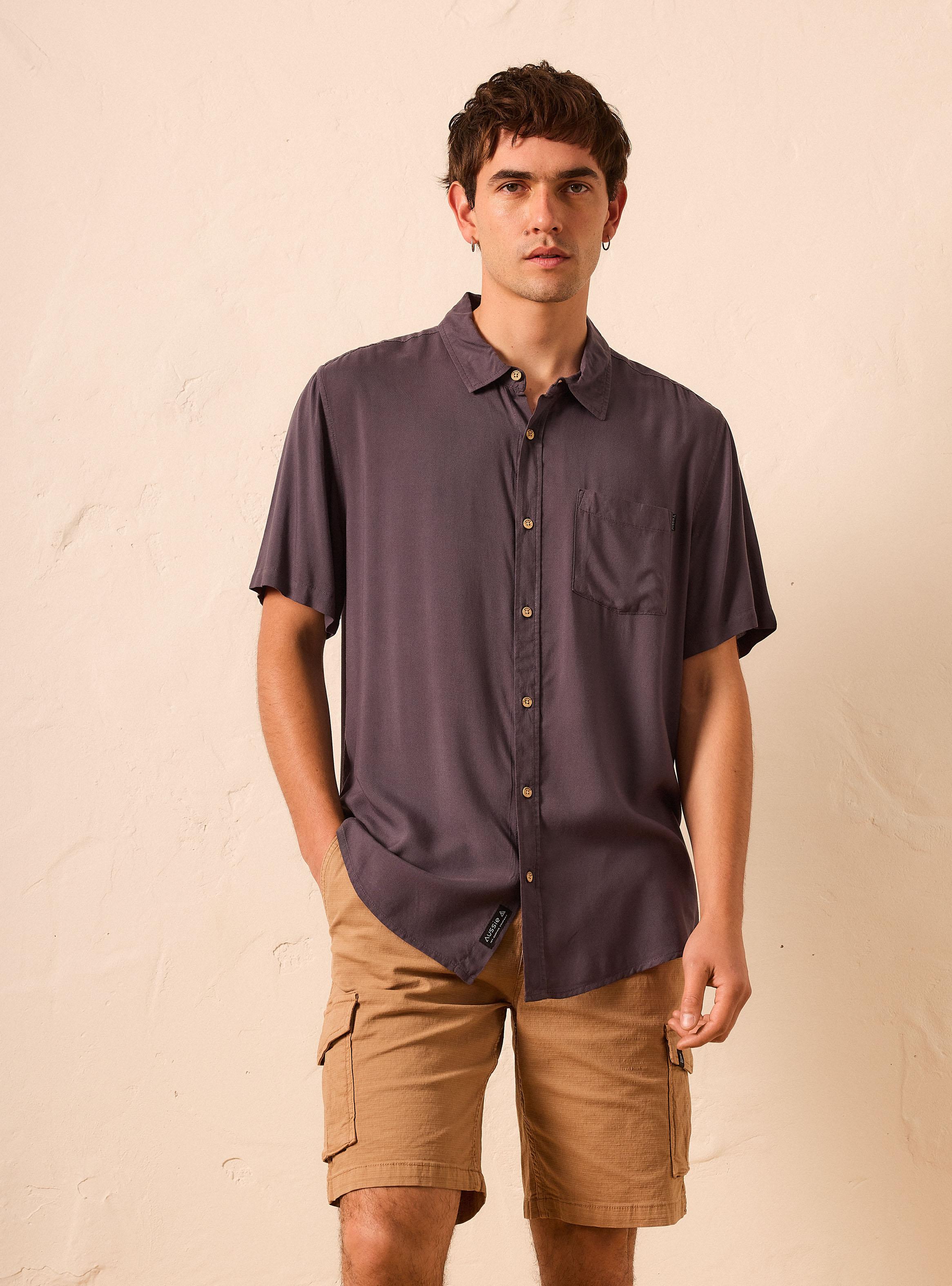 Camisa Lavado Acid Wash Relaxed Fit-0