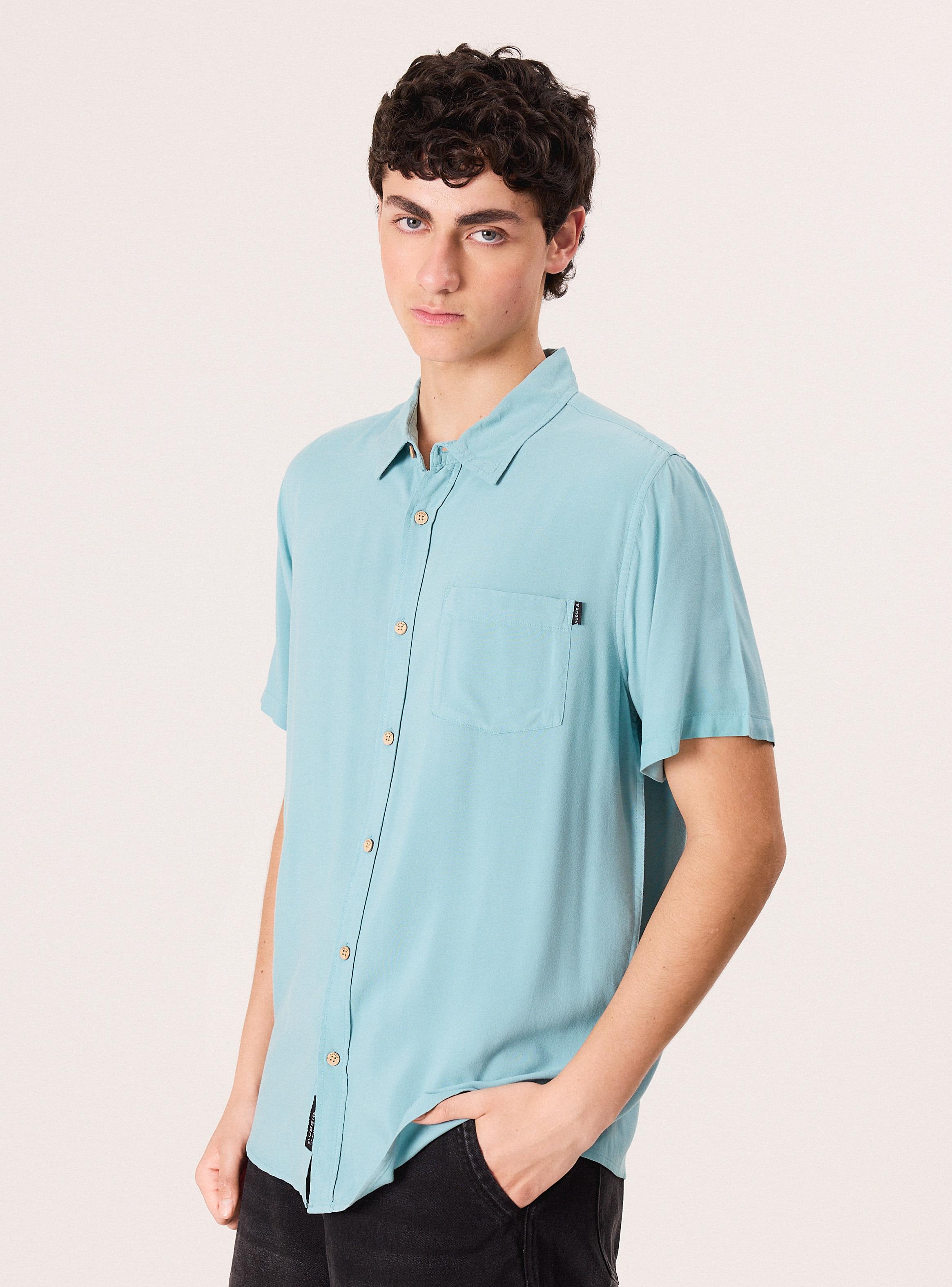 Camisa Lavado Acid Wash Relaxed Fit-0