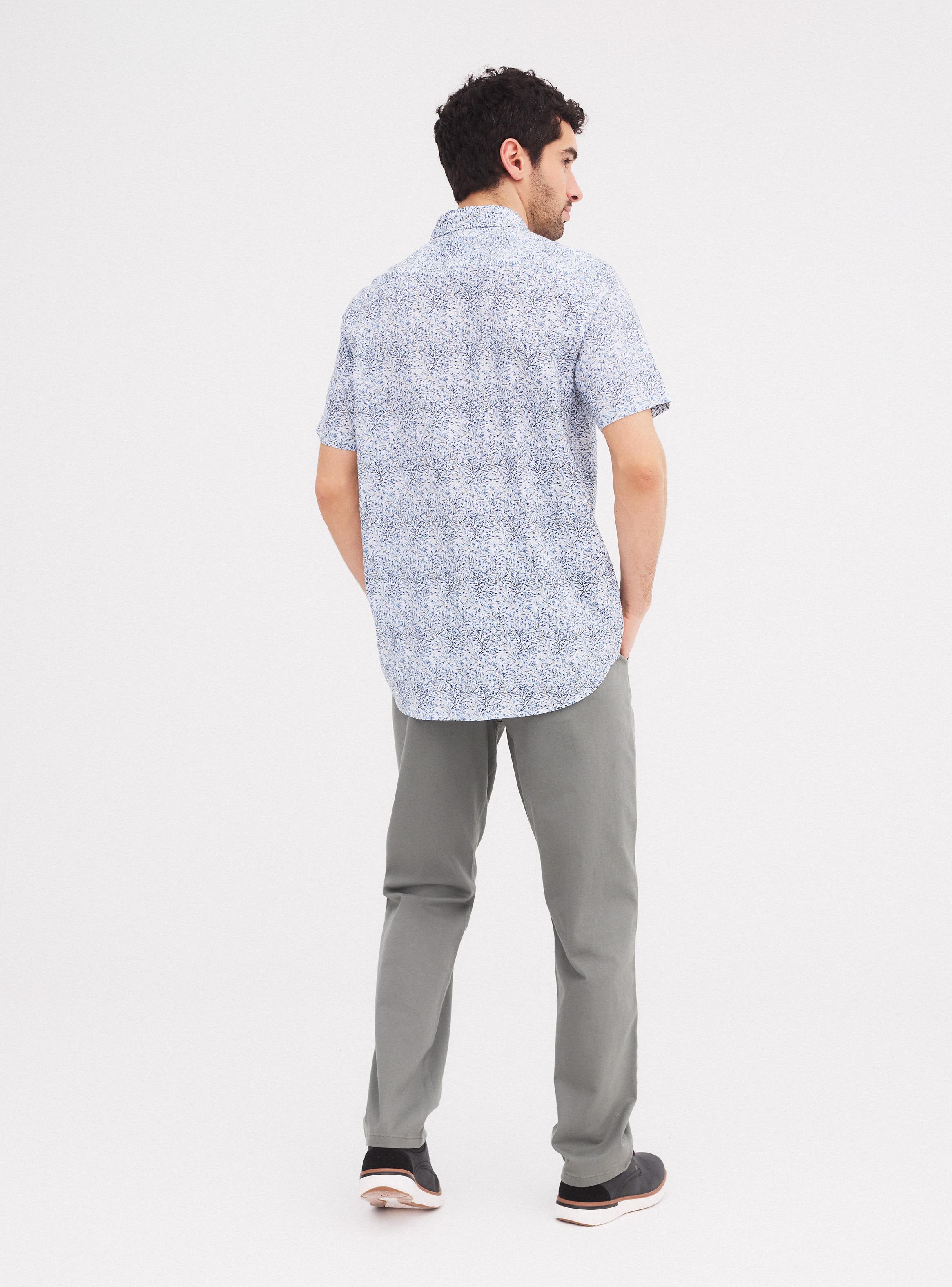 Camisa Manga Corta Hojas-5