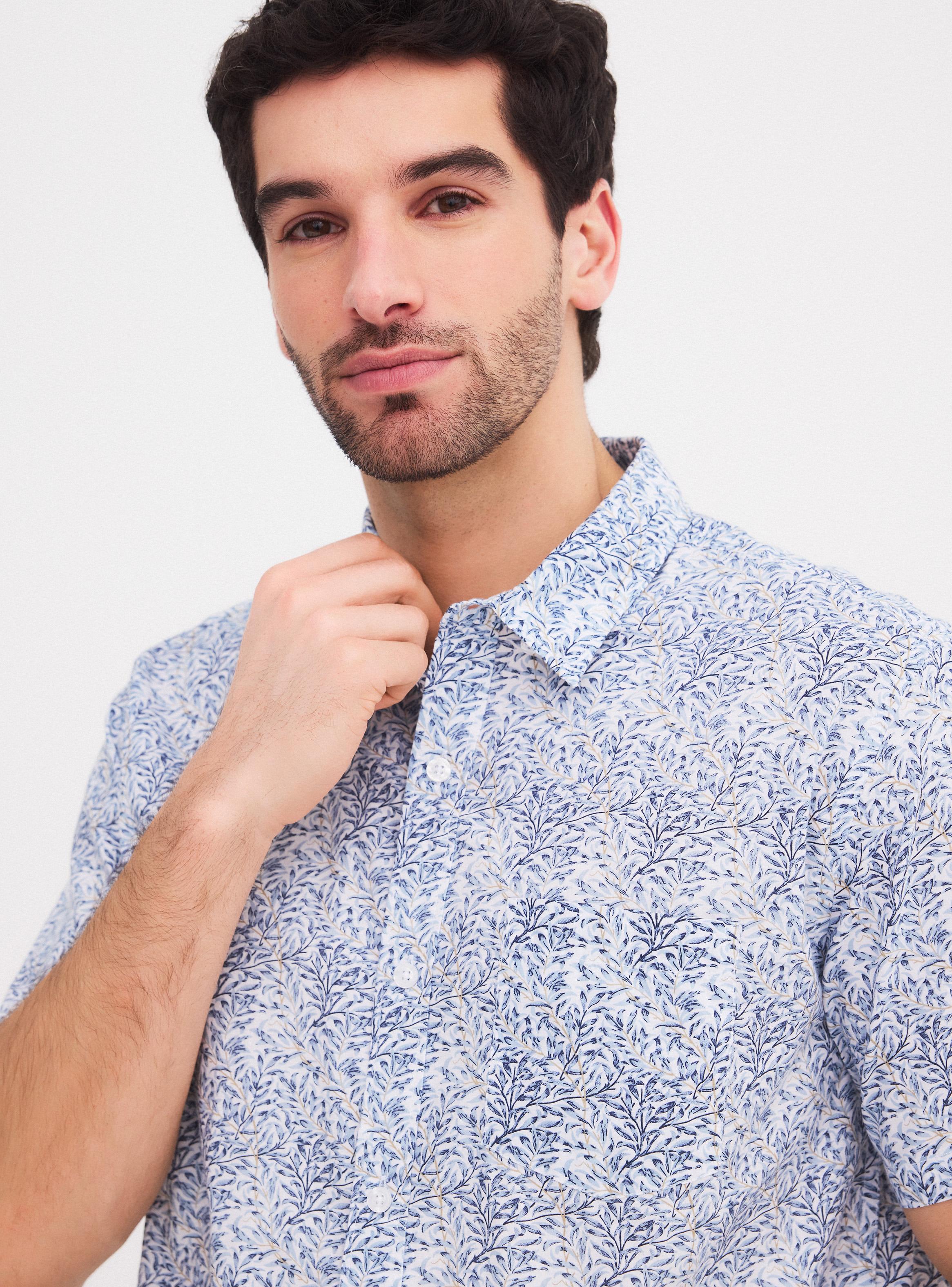 Camisa Manga Corta Hojas-2
