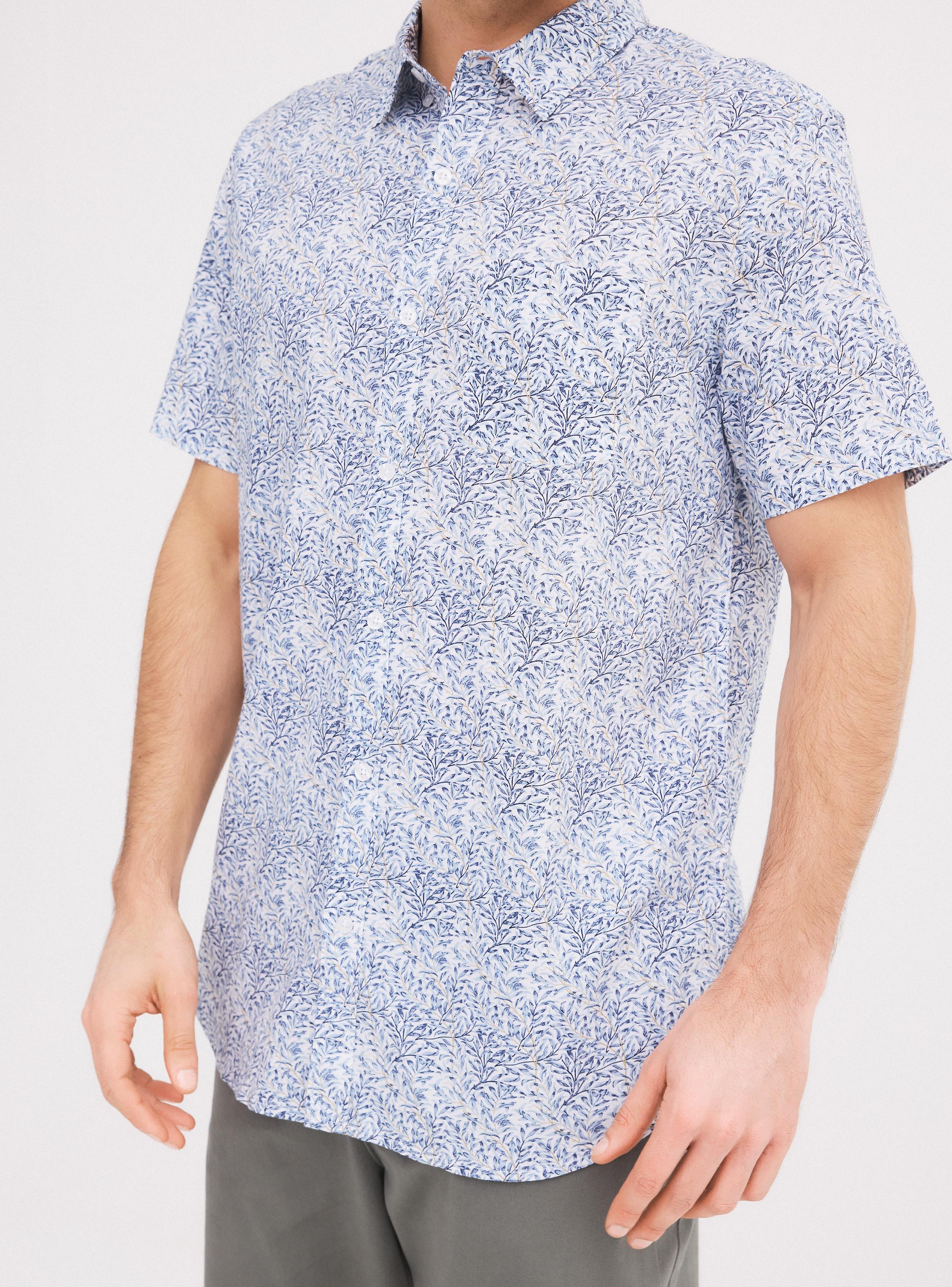 Camisa Manga Corta Hojas-3