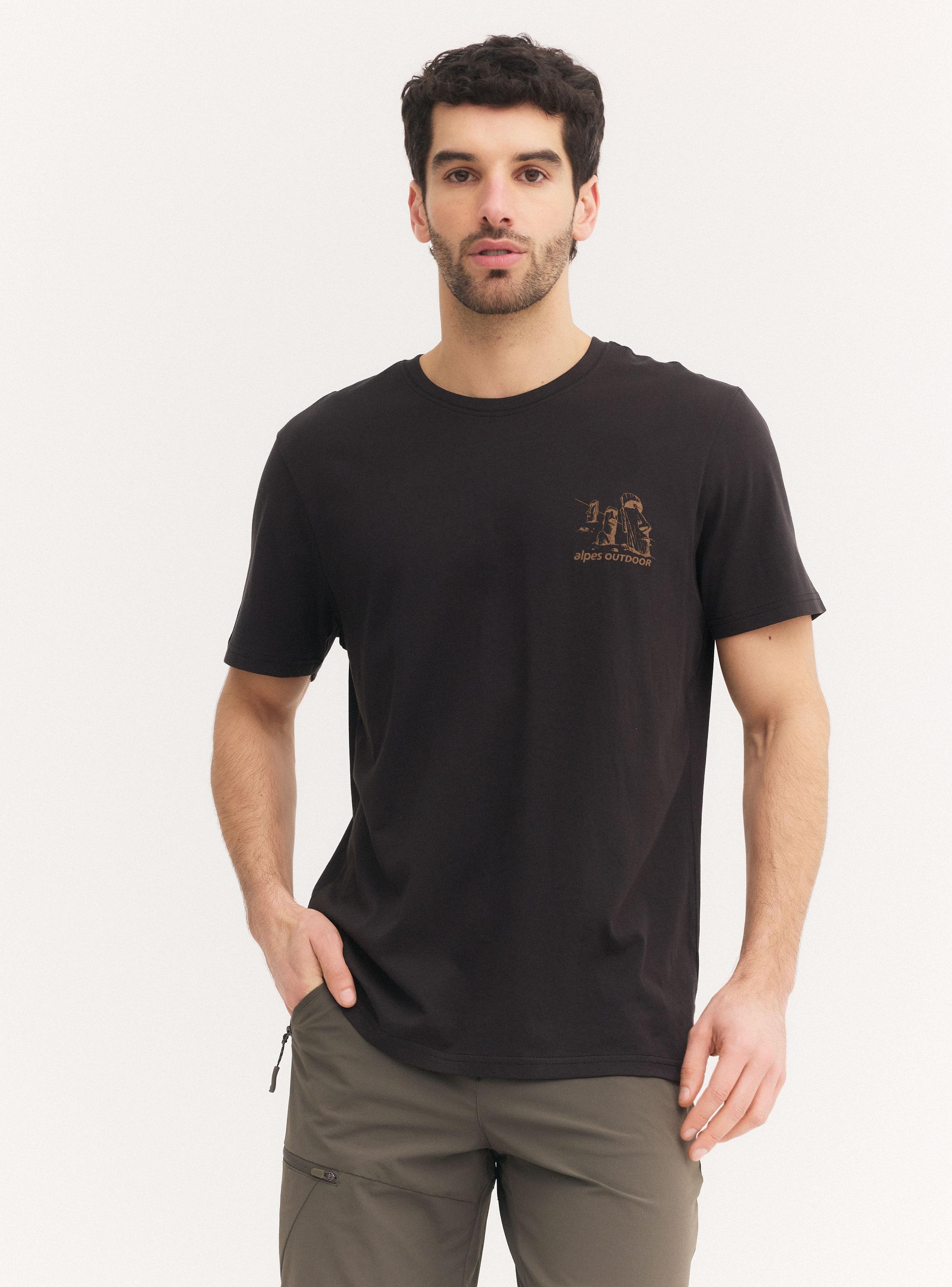 Polera Diseño Estampado En Pecho-0
