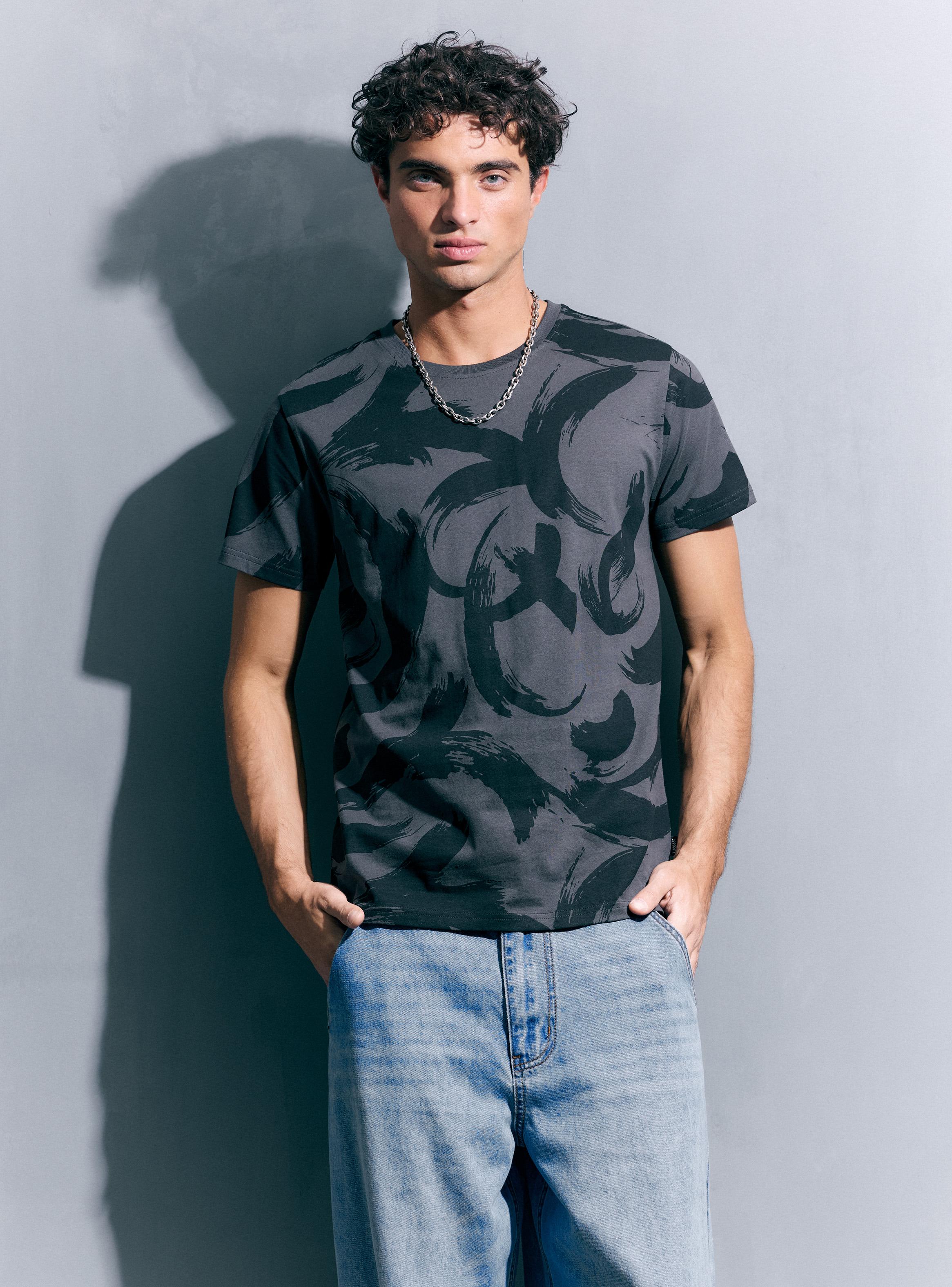 Polera Full Print Algodón Manga Corta-0