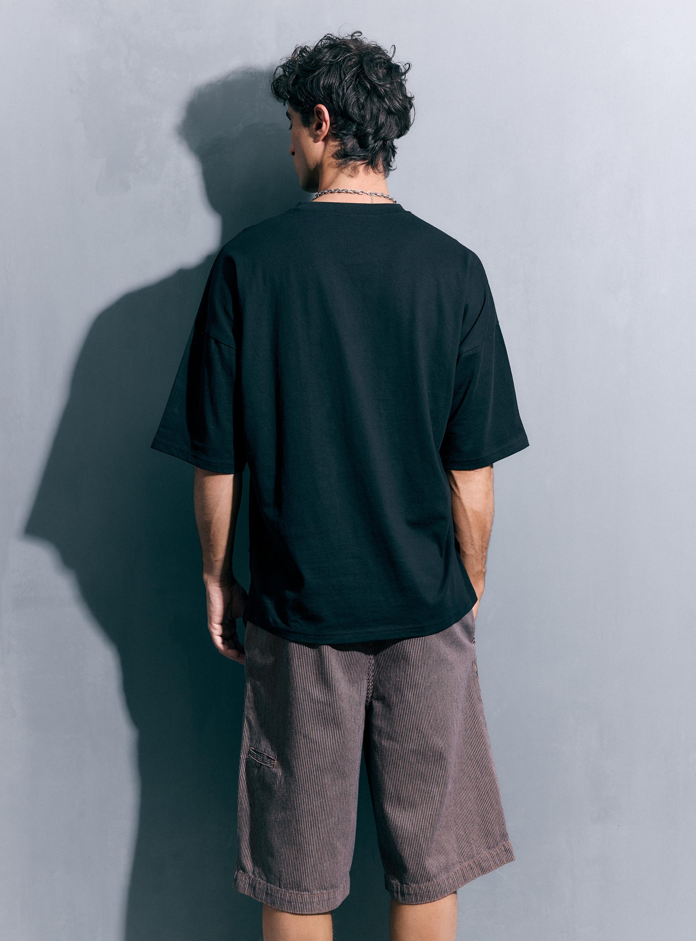 Polera Tela Pesada Algodón Manga Corta-5