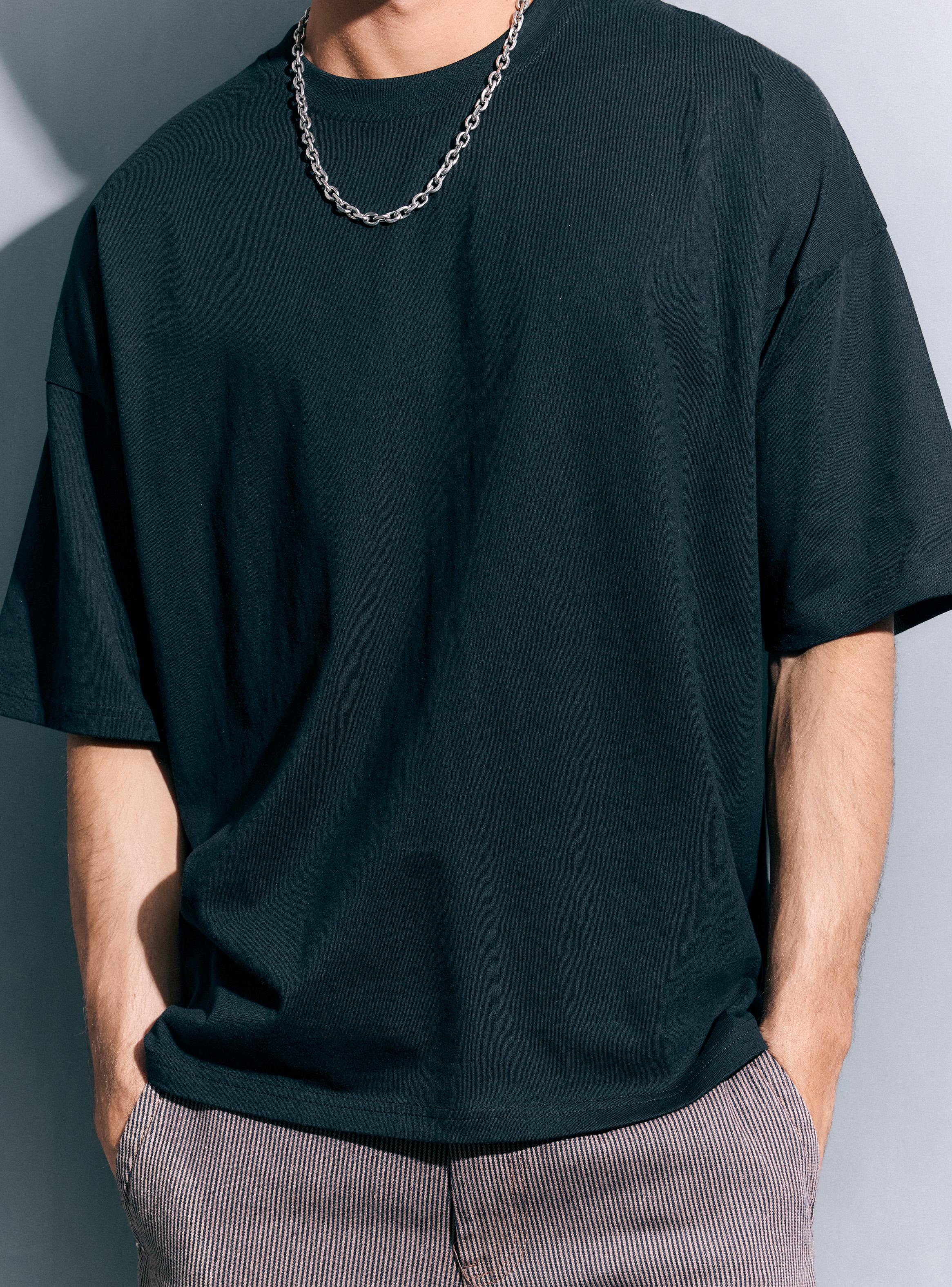 Polera Tela Pesada Algodón Manga Corta-3
