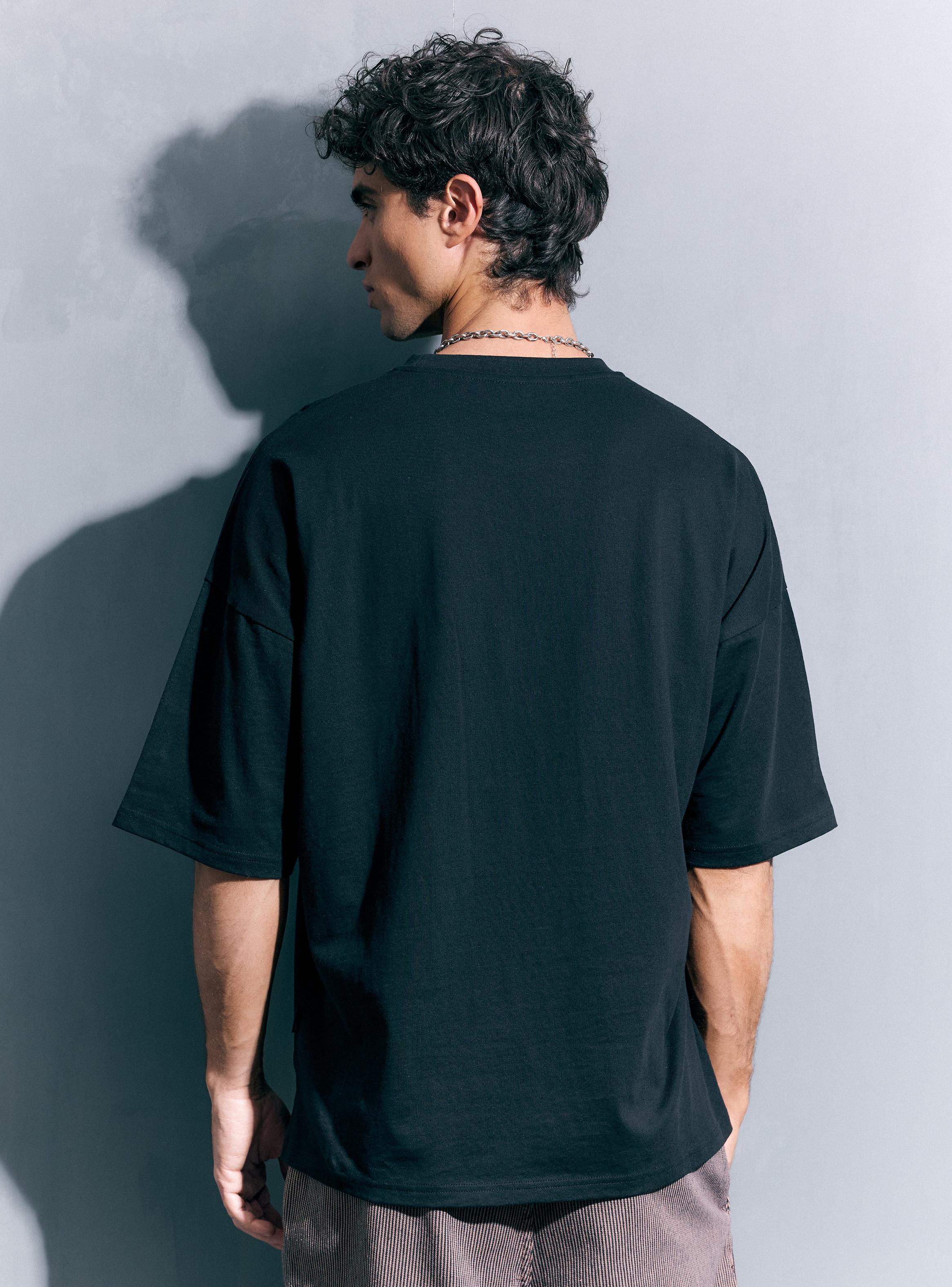 Polera Tela Pesada Algodón Manga Corta-1