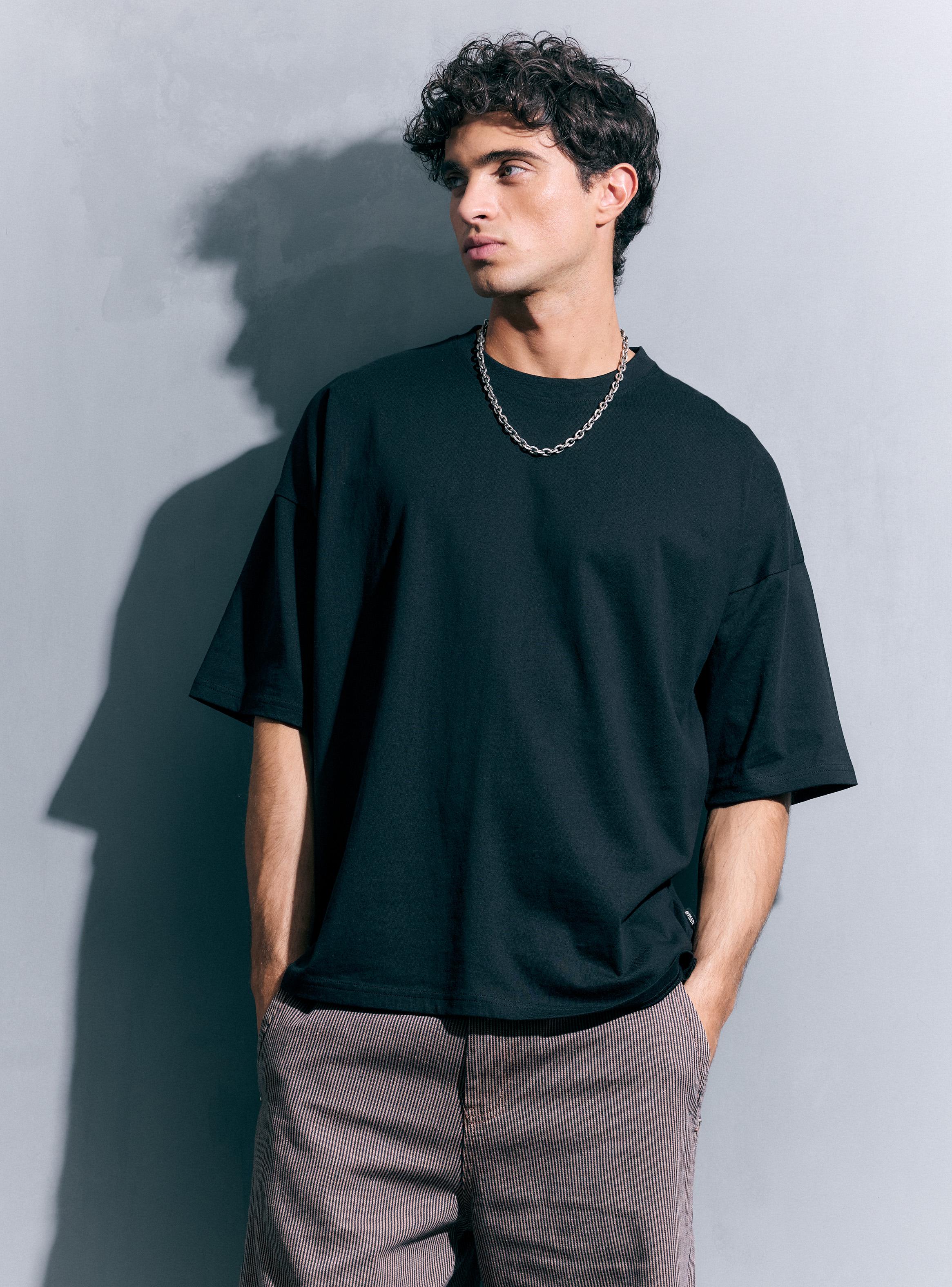 Polera Tela Pesada Algodón Manga Corta-0