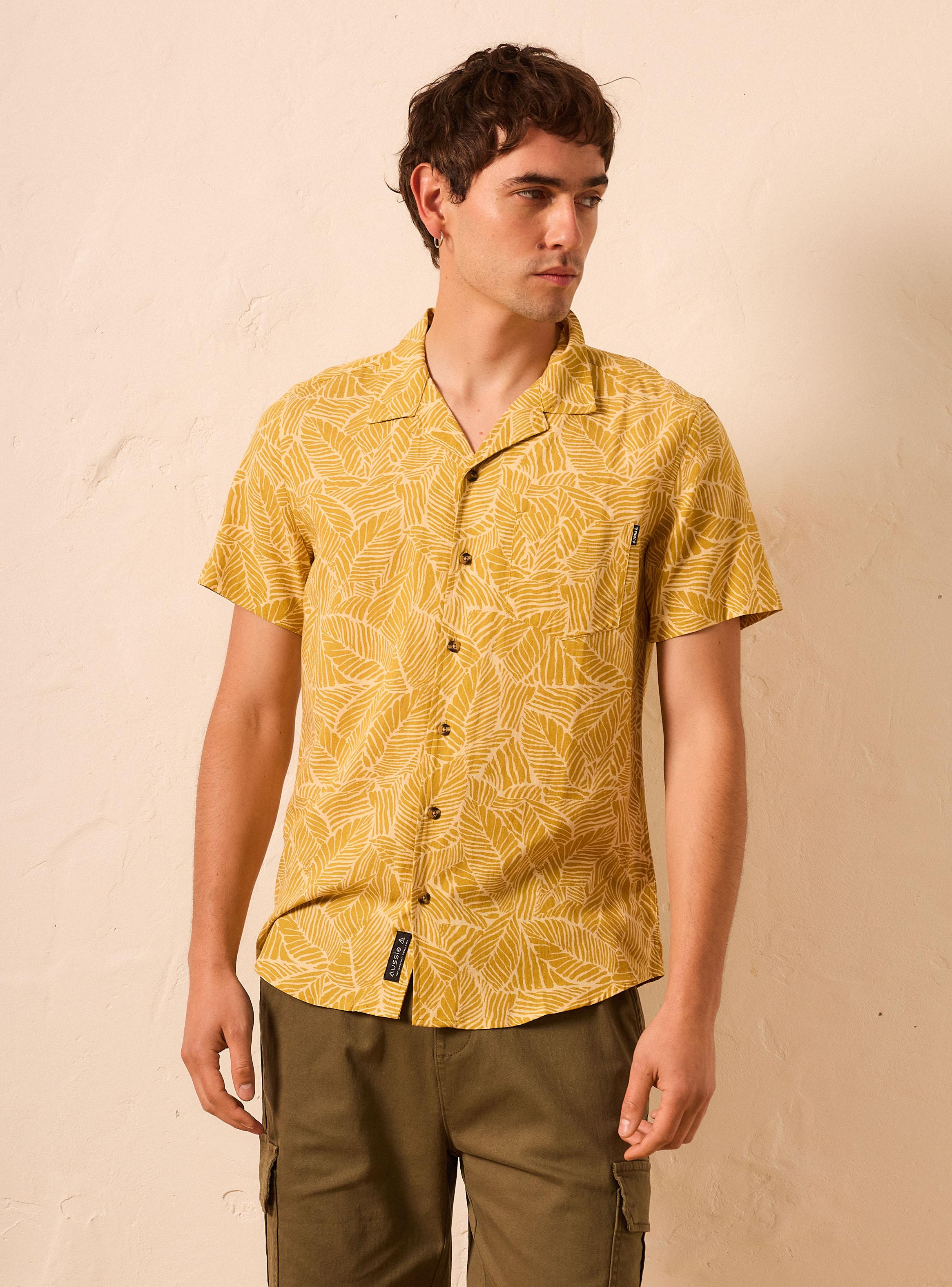 Camisa Estampada Relaxed Fit-0