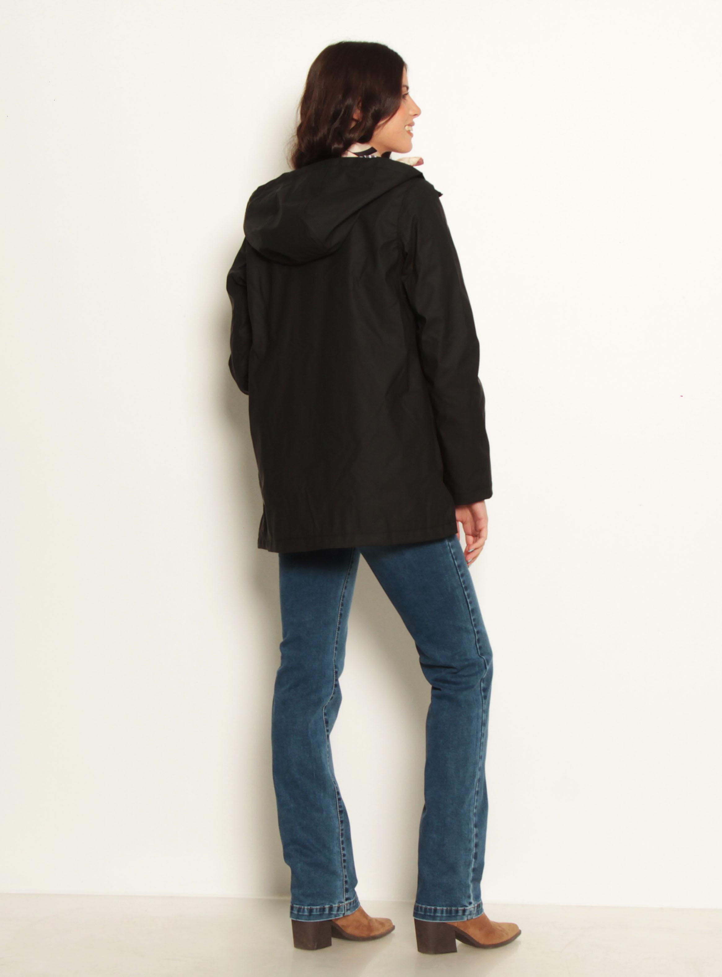 Chaqueta Impermeable con Capucha y Cierre-4