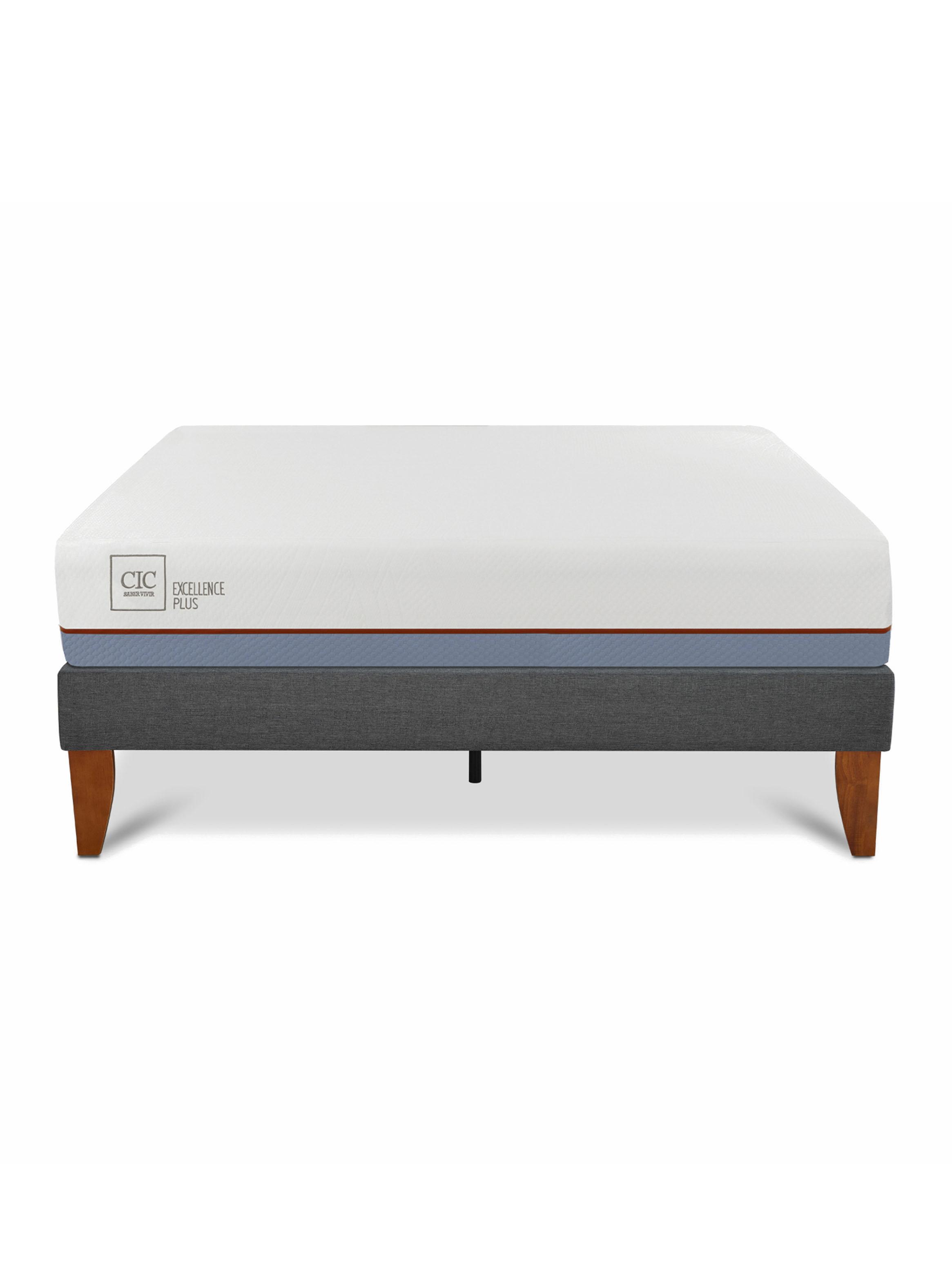 Cama Europea Box Excellence Plus 2 Plazas Base Normal-2