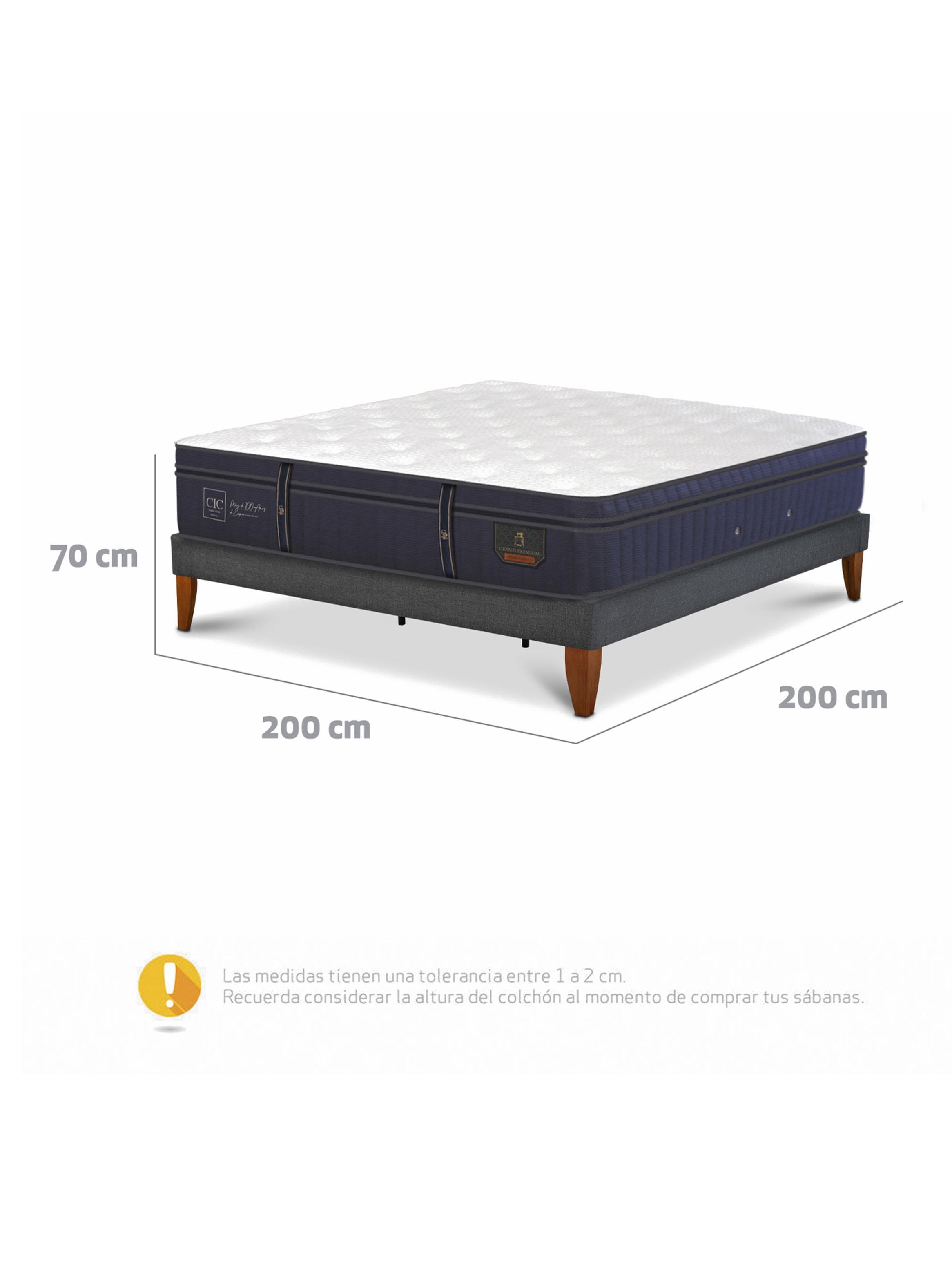 Cama Europea Box Grand Premium Súper King Base Normal-1