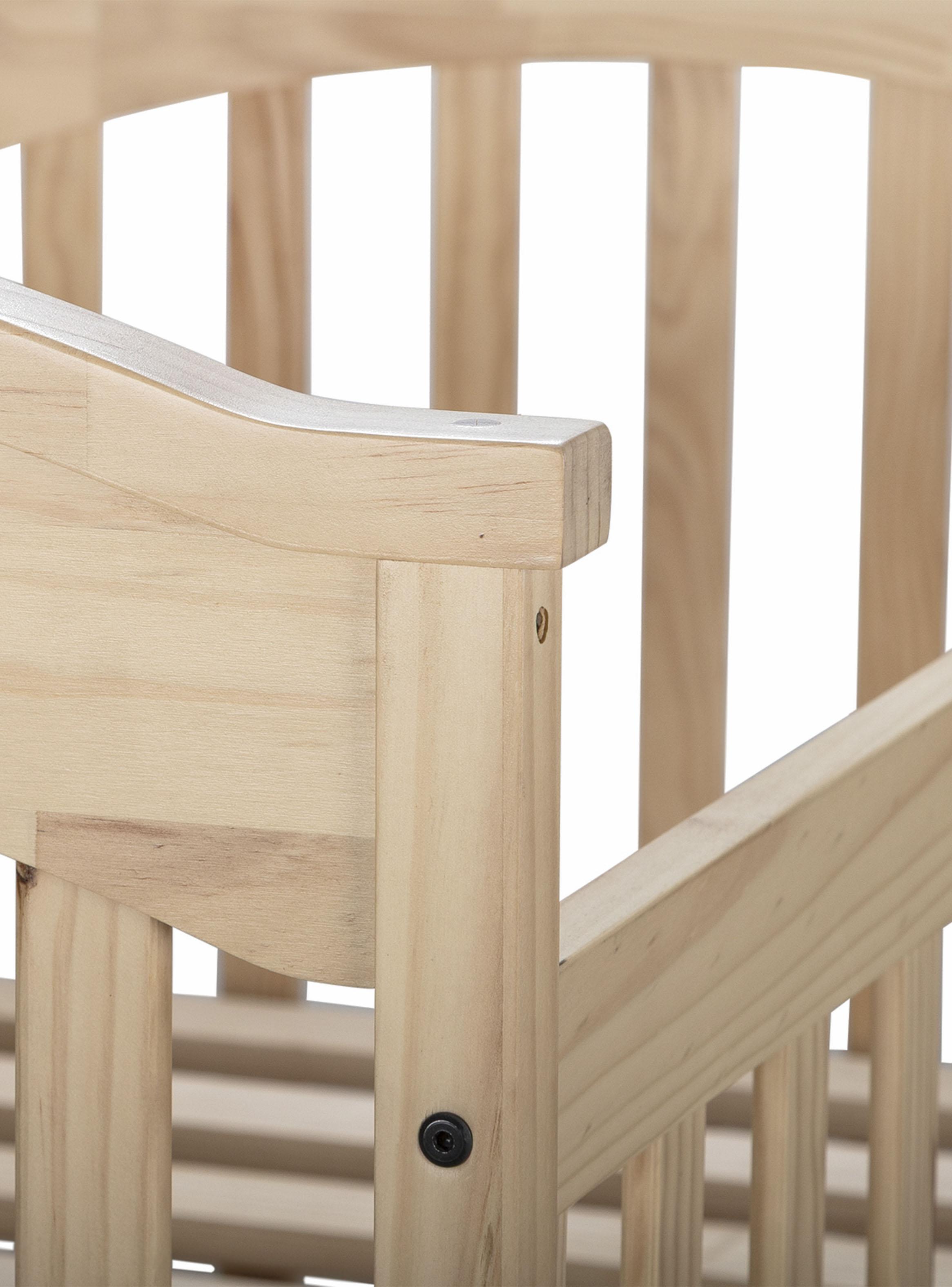 Cuna Little Dreams Natural + Colchón-4