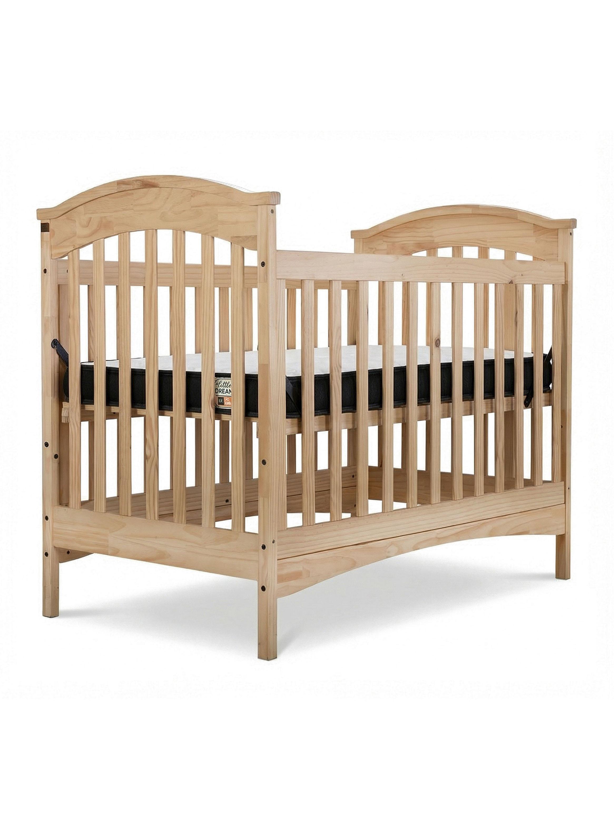 Cuna Little Dreams Natural + Colchón-0