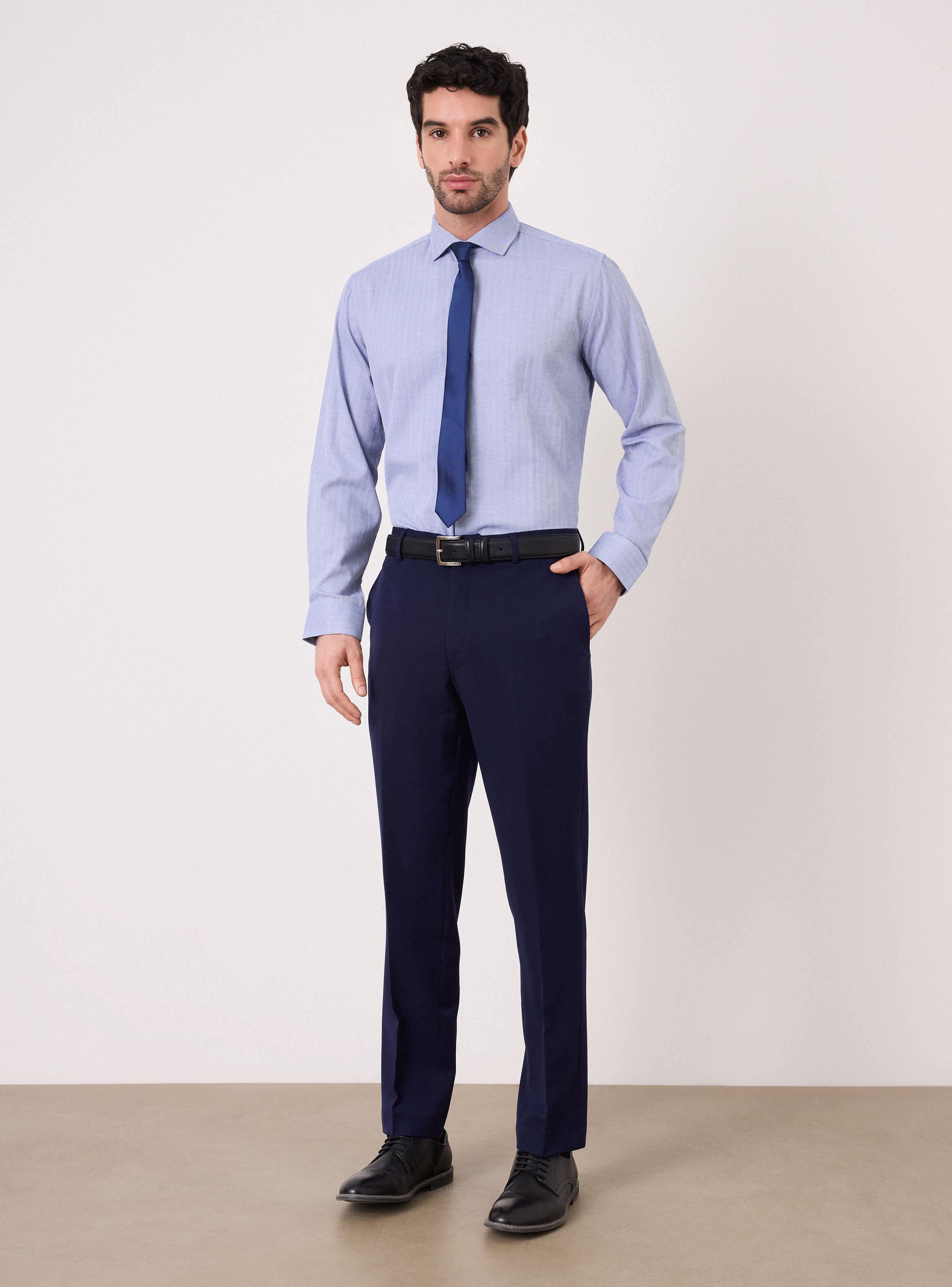 Pantalón Vestir Slim Fit Spandex-4