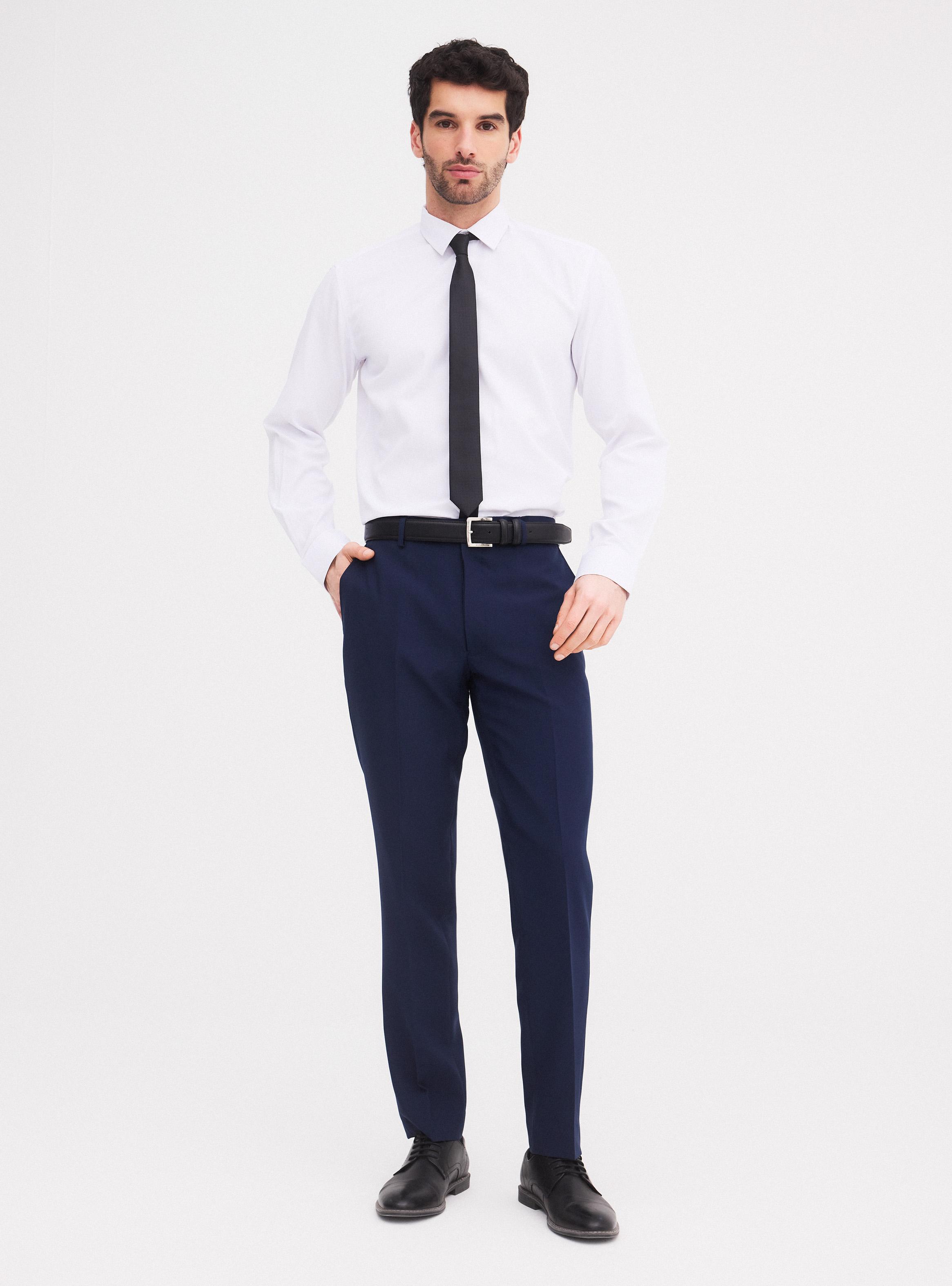 Pantalón Vestir Slim Fit Oxford-4
