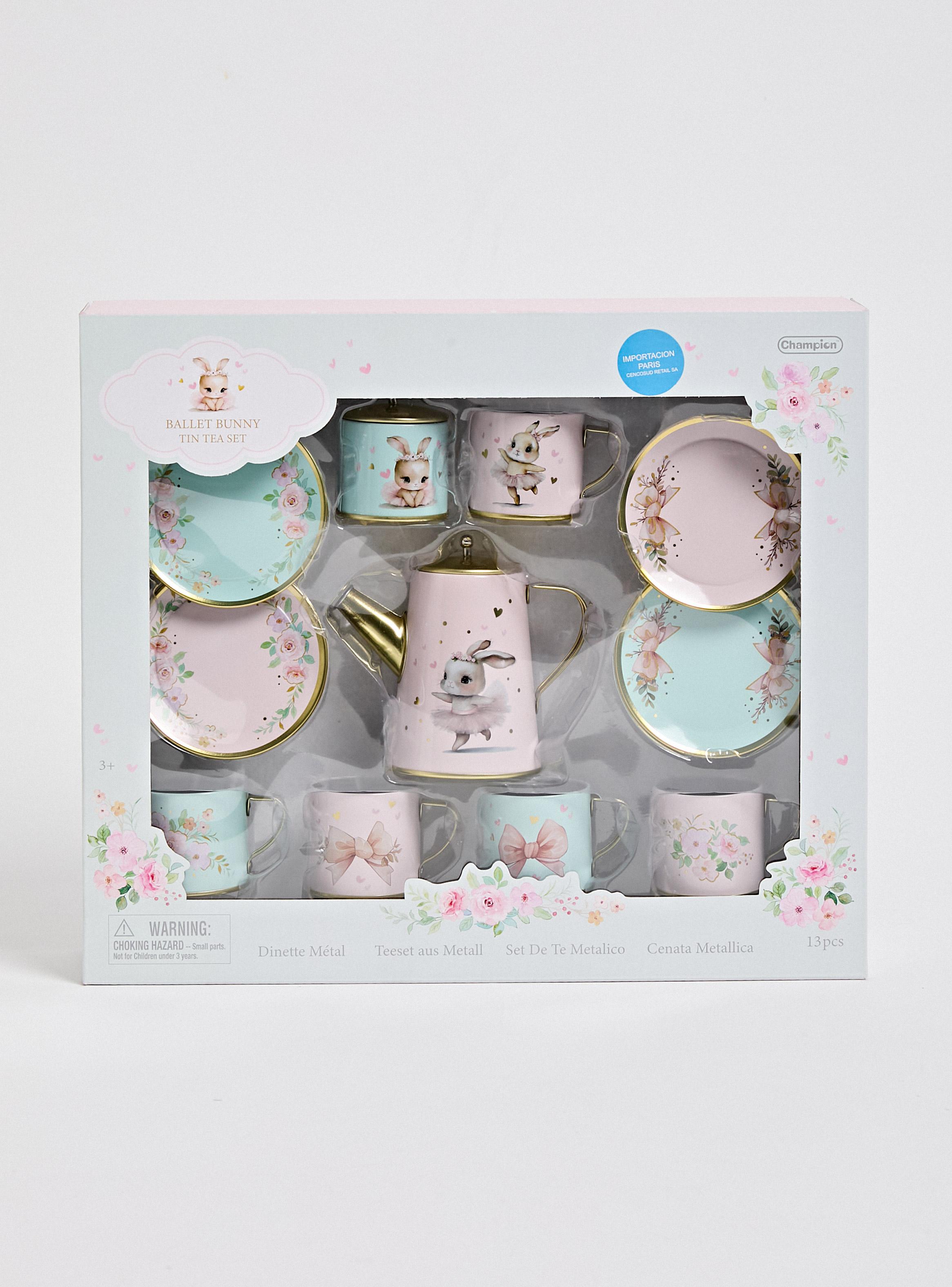 Accesorio Mini Hogar Set de Té Conejita Bailarina 13 Piezas-2