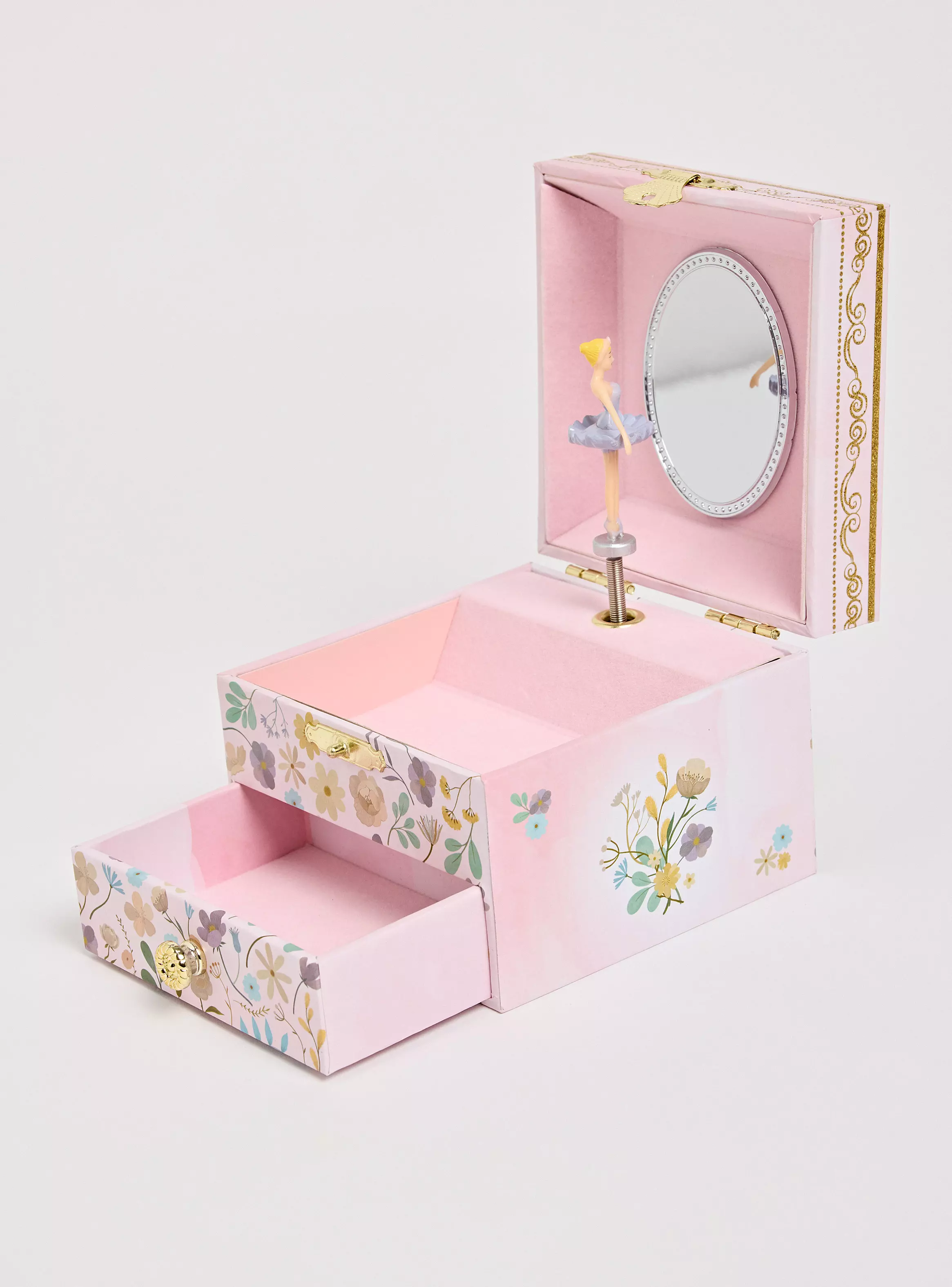 Caja Musical Bailarina de Ballet Clásica Rosa-2