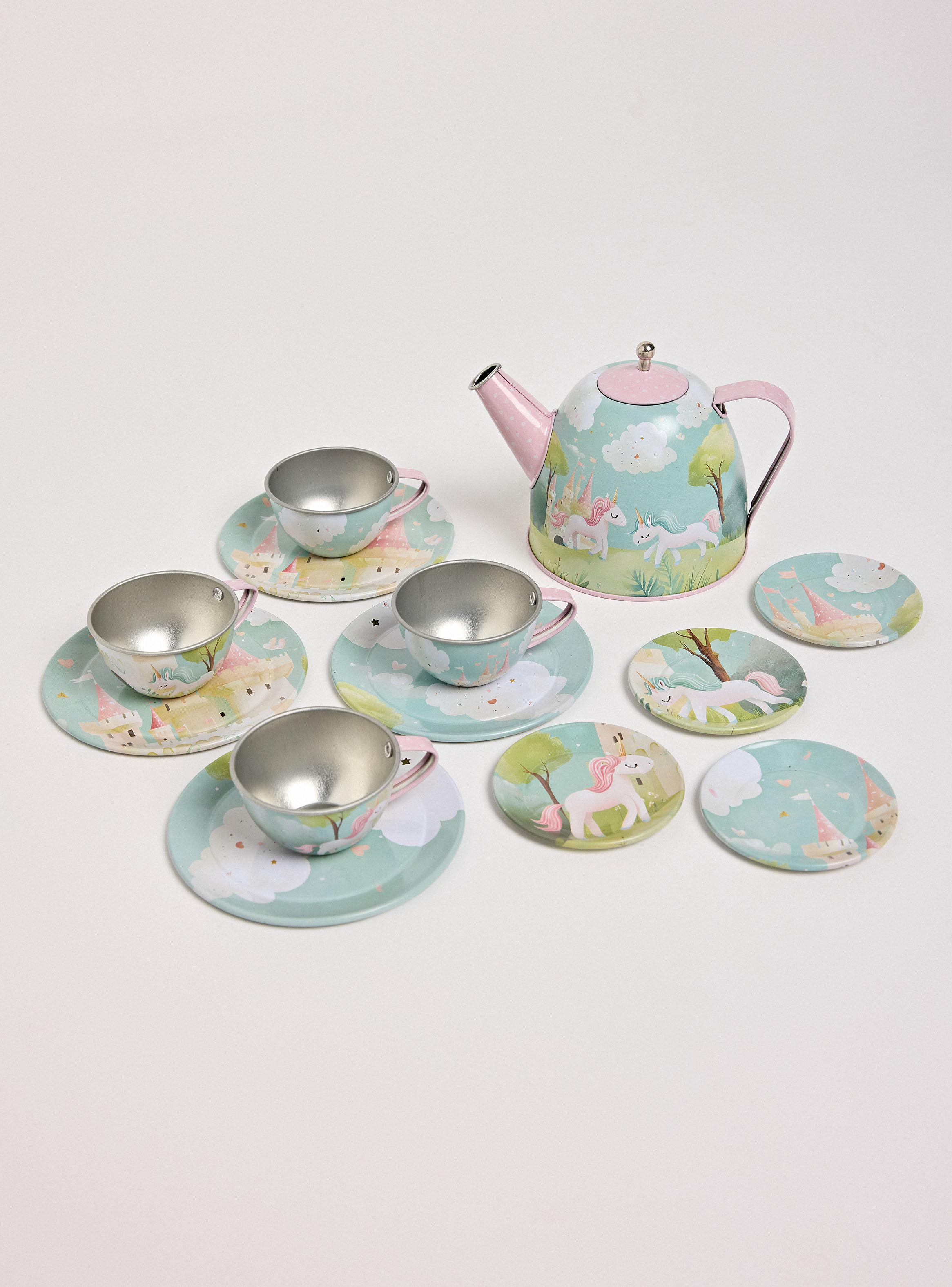 Accesorio Mini Hogar Set de Té Unicorio 15 Piezas-0