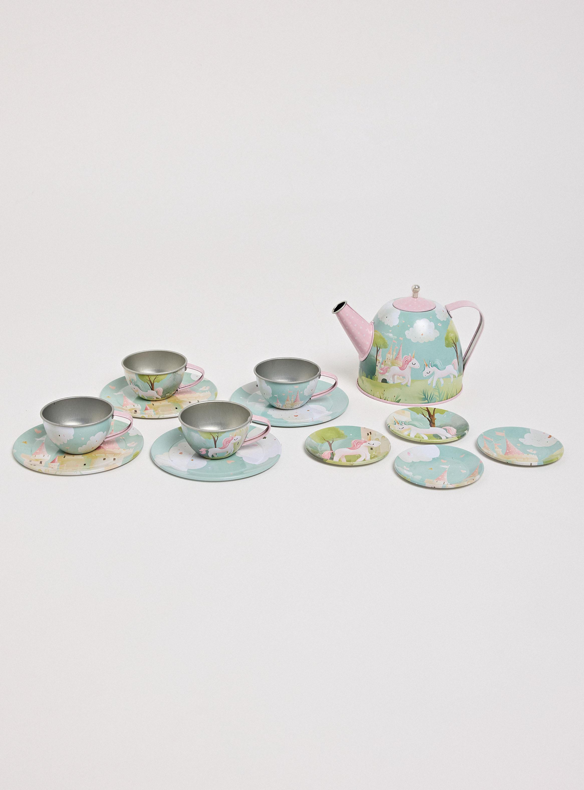 Accesorio Mini Hogar Set de Té Unicorio 15 Piezas-1