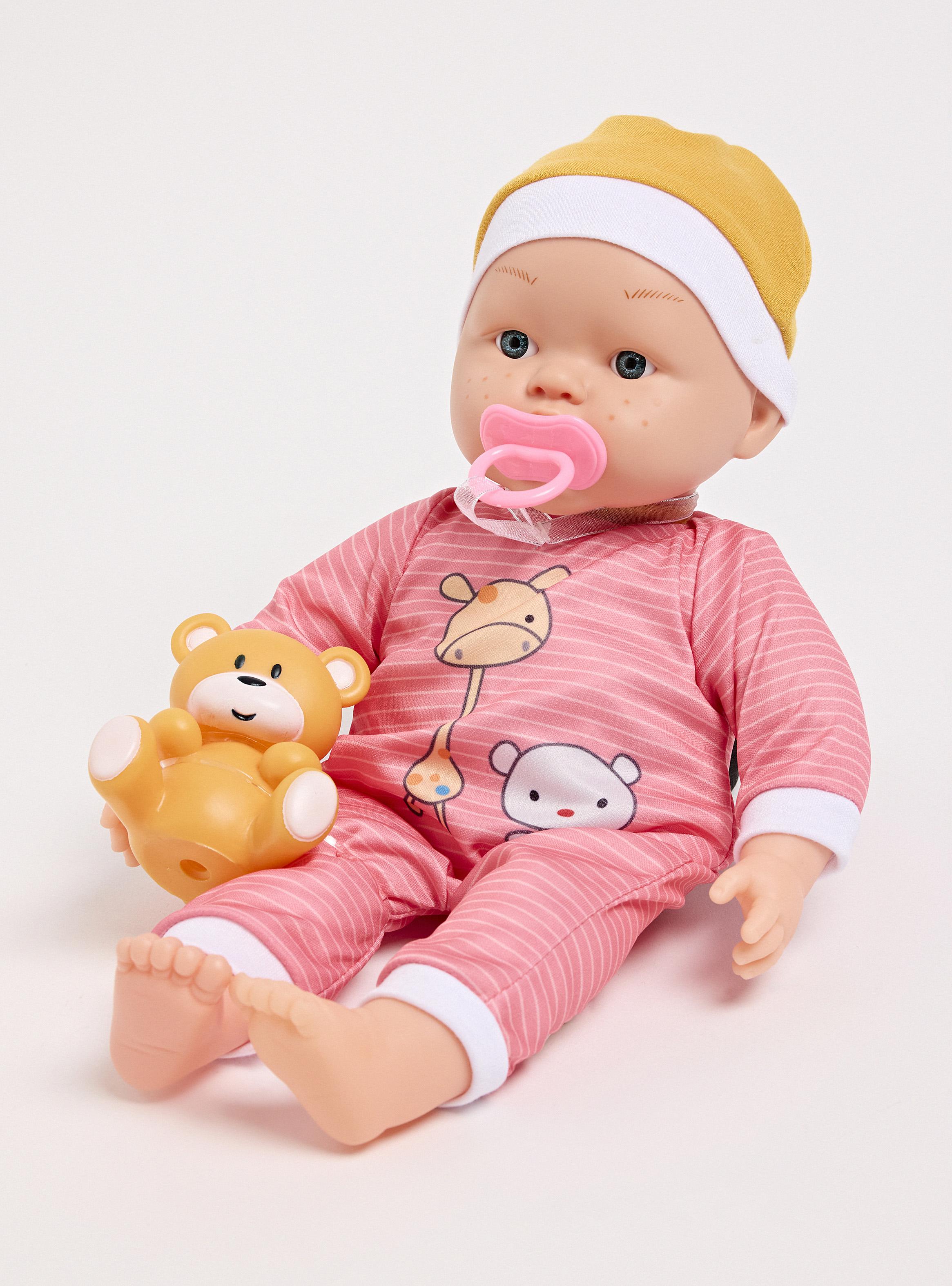 Muñeca Babyking Soft con Sonido + Osito-0