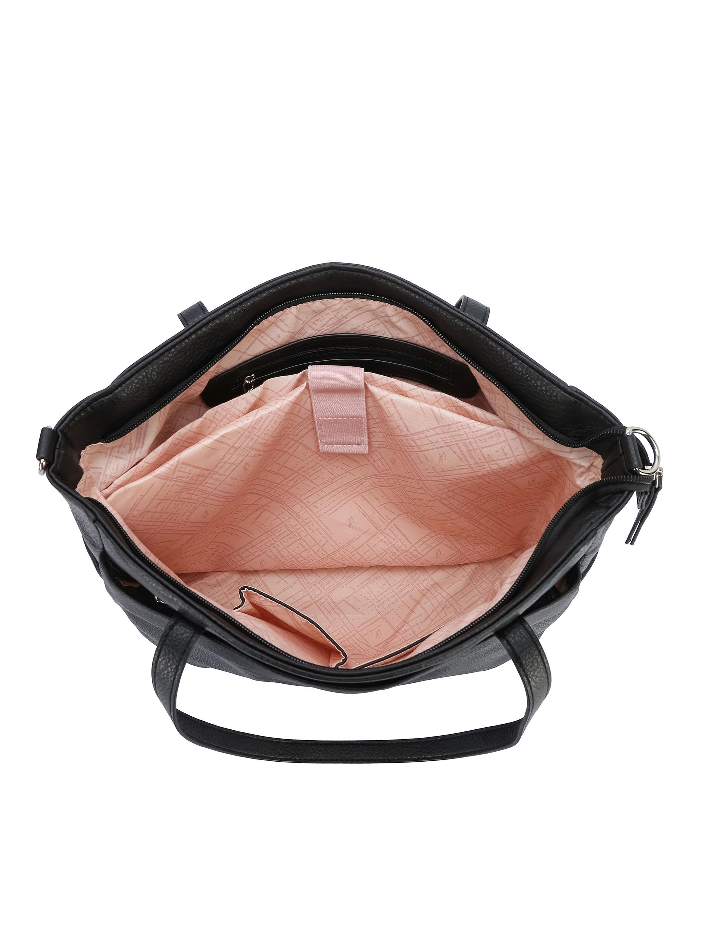 Cartera Tipo Bolso Porta Notebook Kiev Negra-3