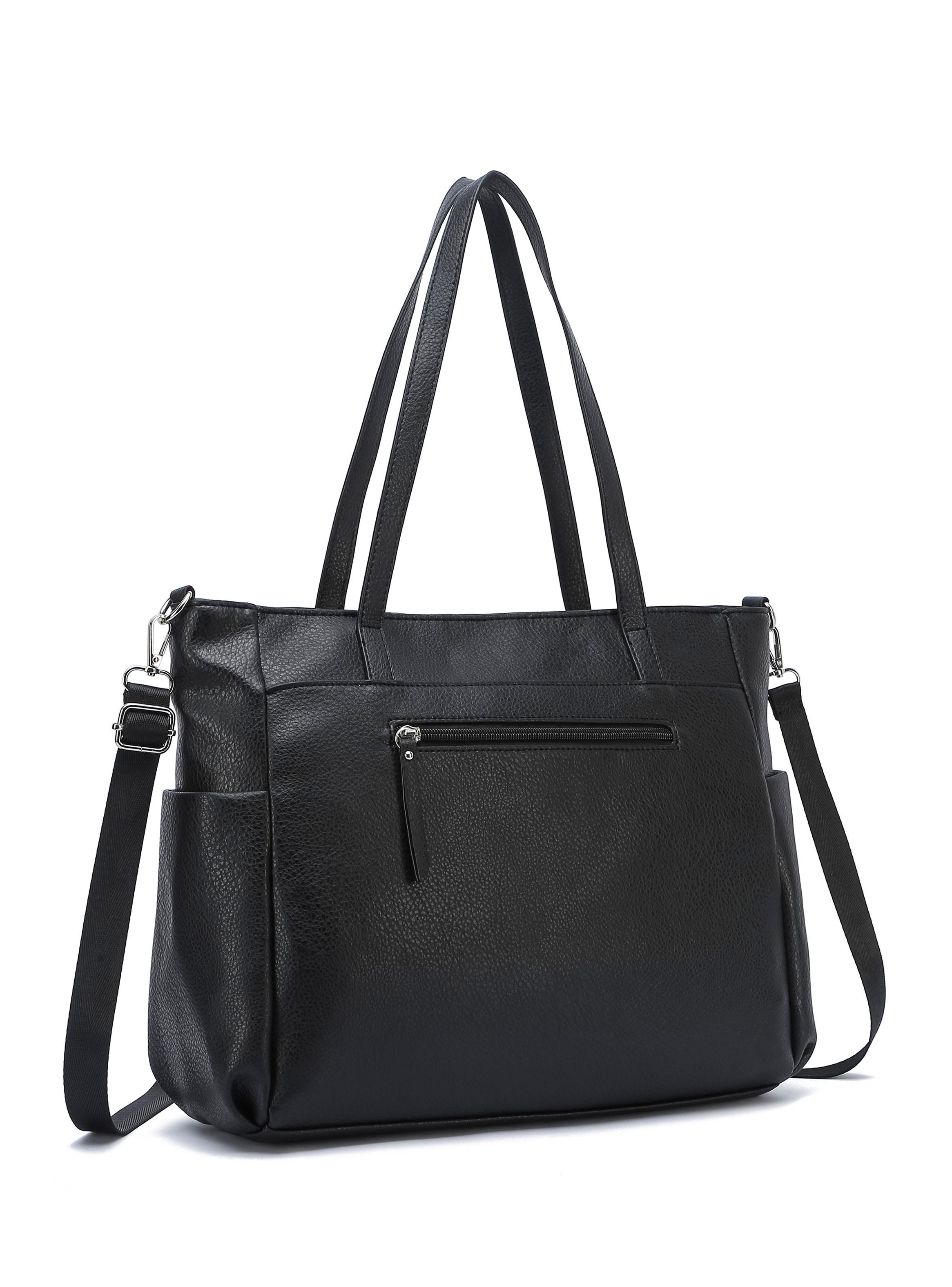 Cartera Tipo Bolso Porta Notebook Kiev Negra-2