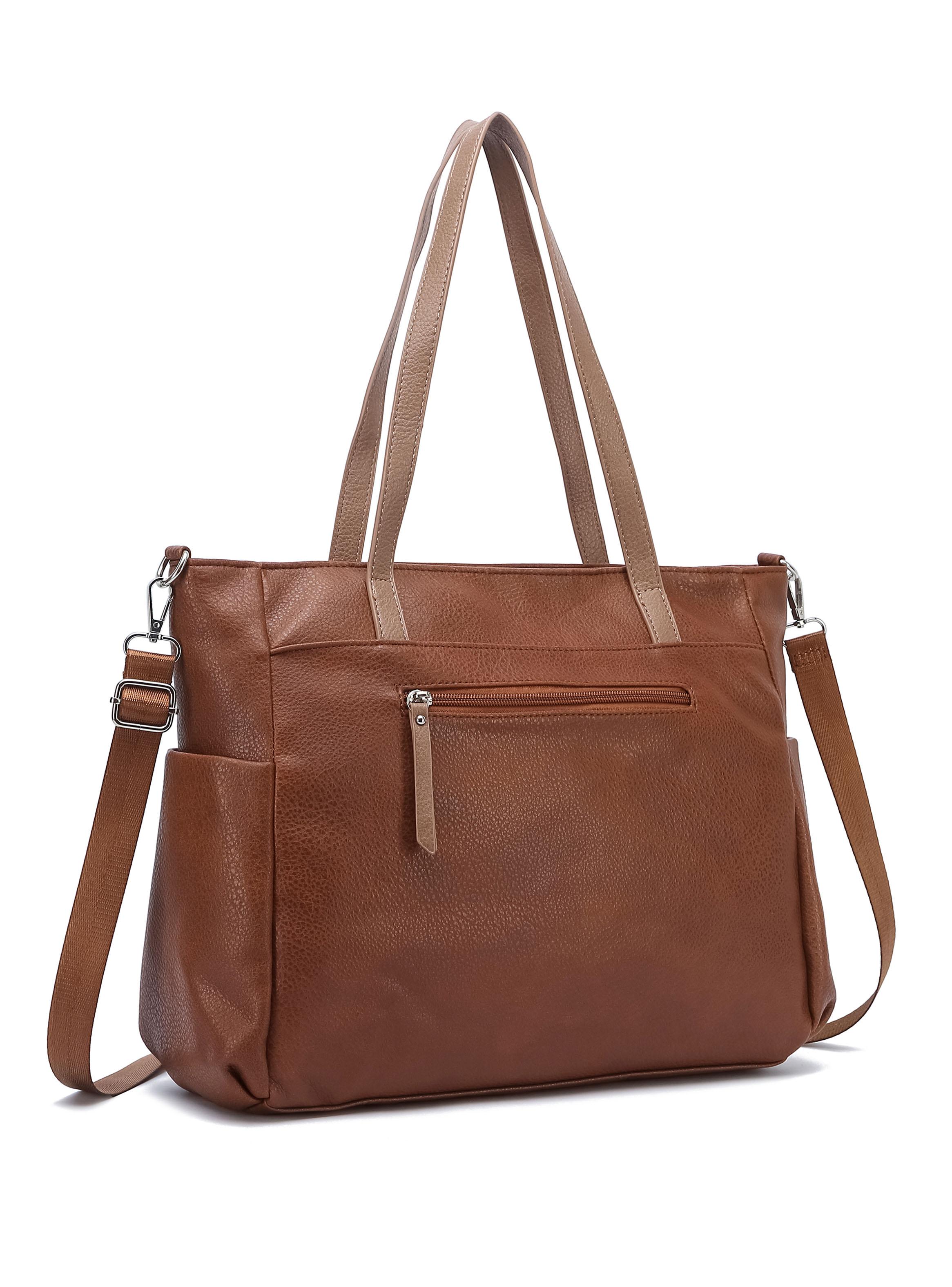 Cartera Tipo Bolso Porta Notebook Kiev Café-2