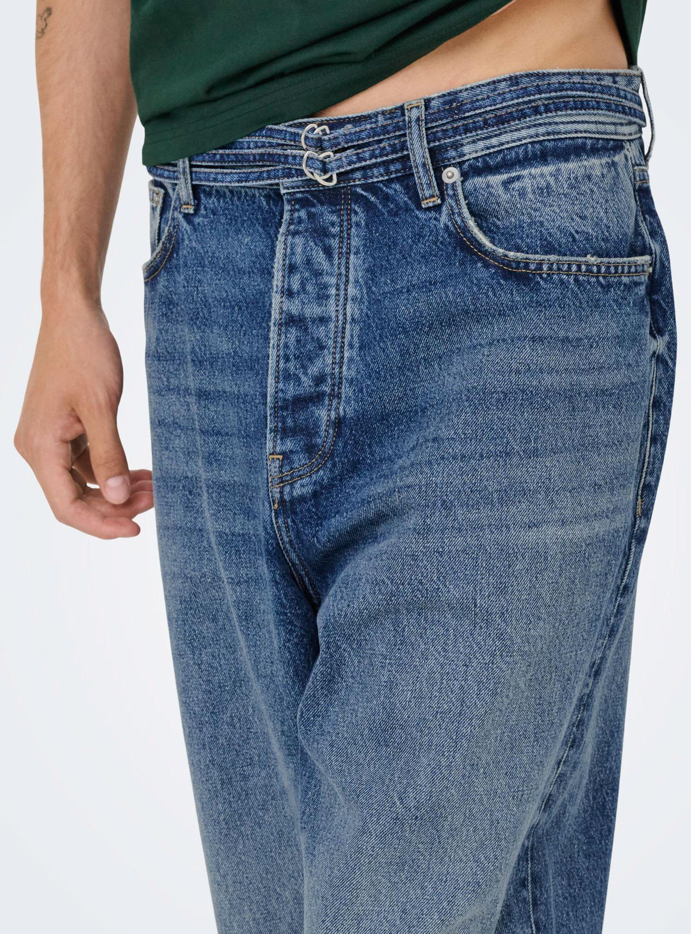 Jeans Tiro Medio Loose Fit-3