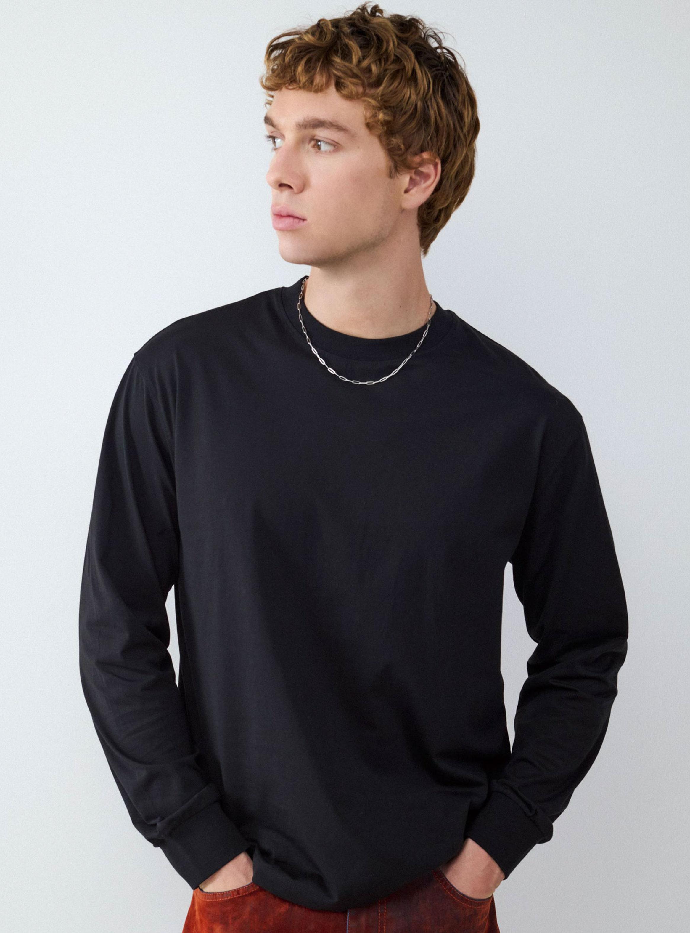 Polera Manga Larga Relaxed Fit-0