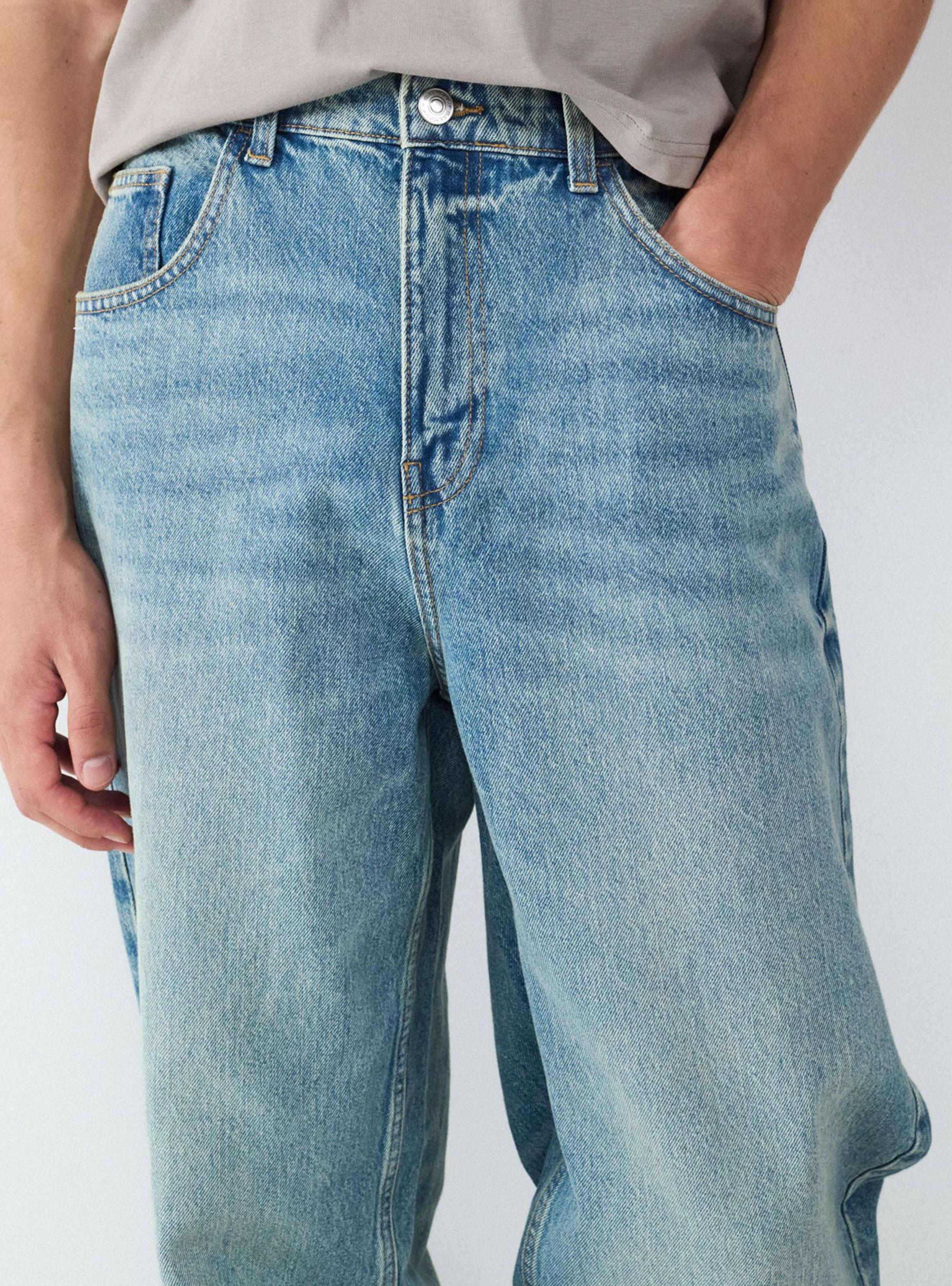 Jean Straight Fit Tiro Medio-3