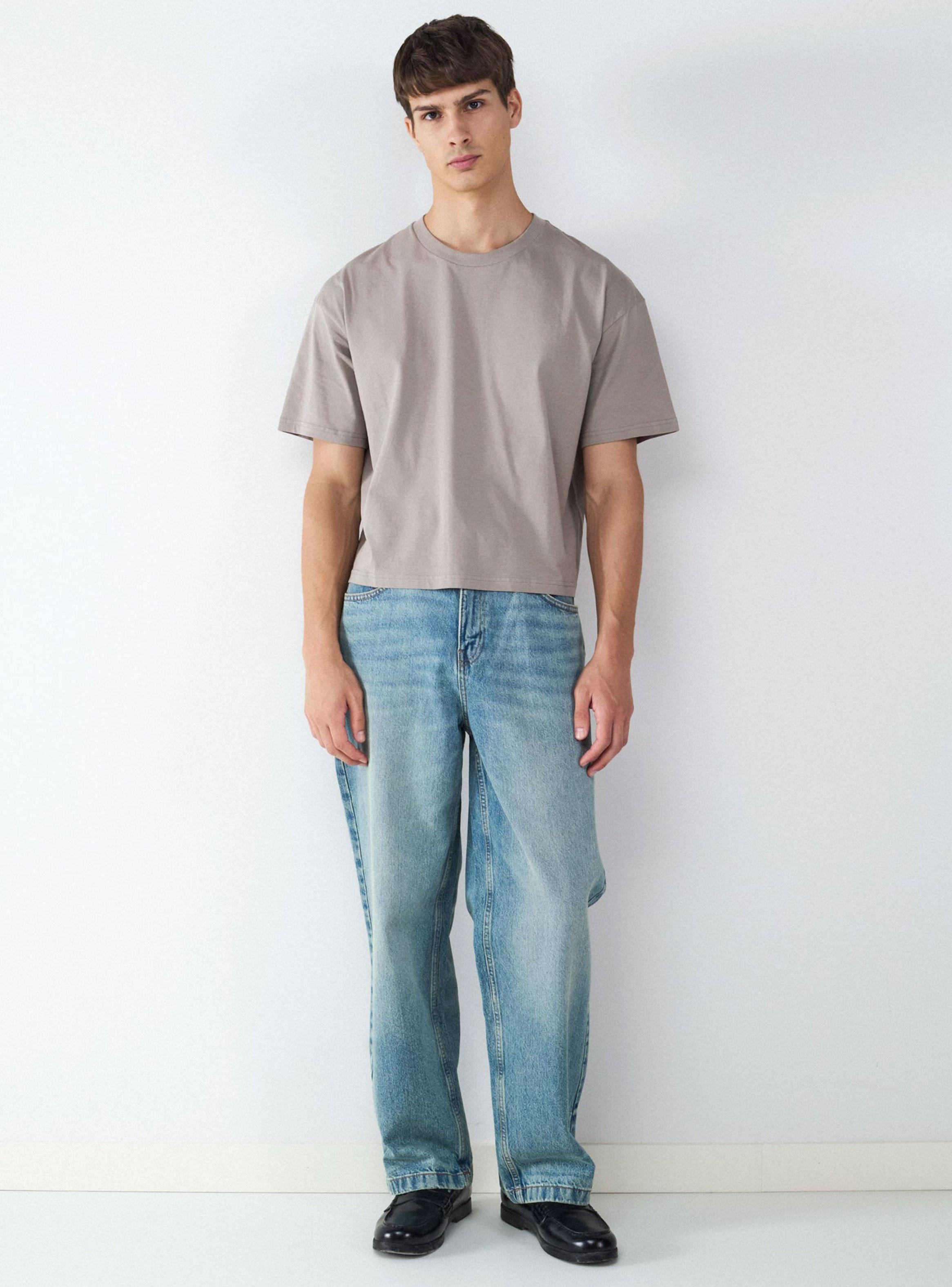 Jean Straight Fit Tiro Medio-4