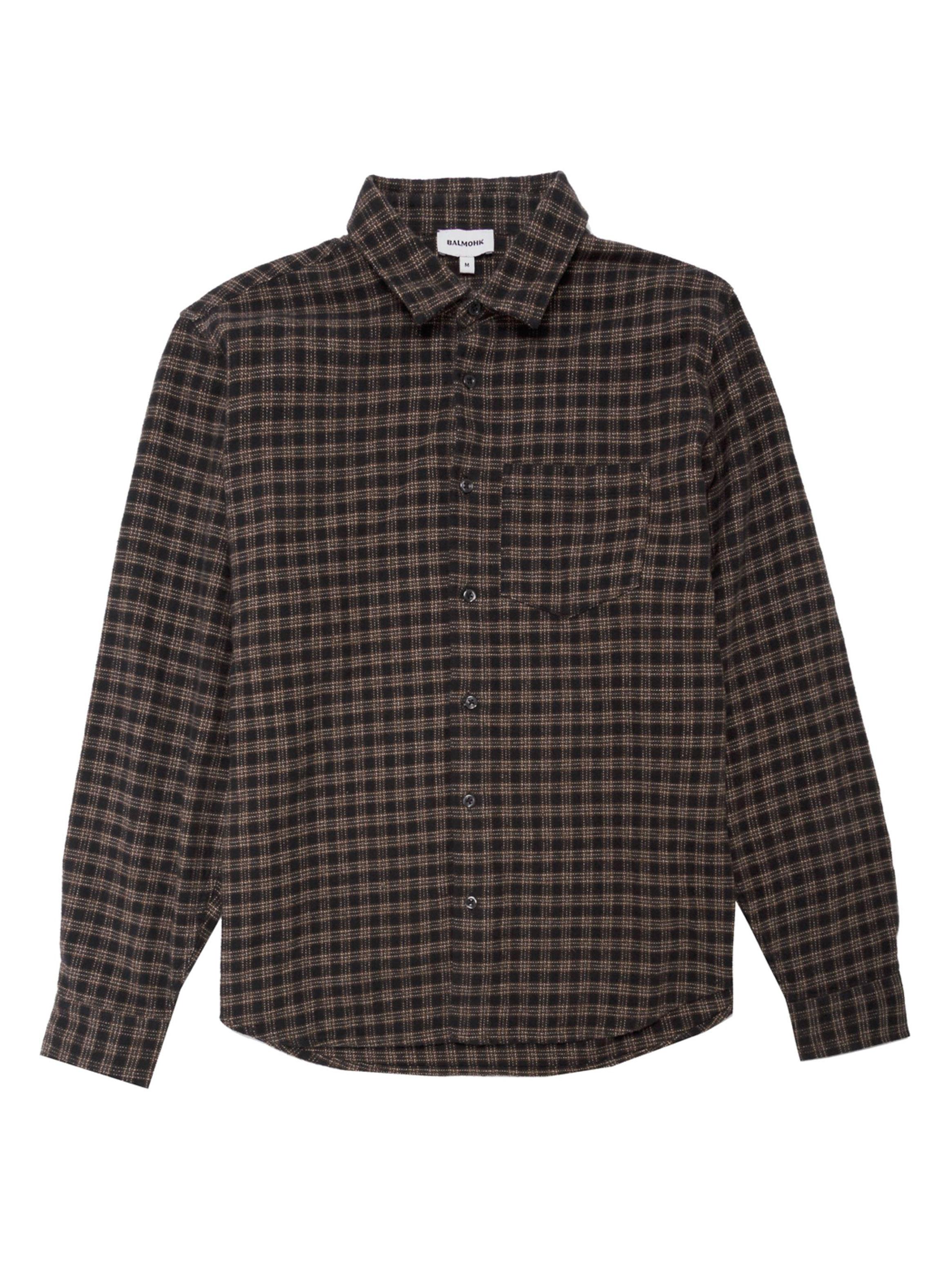 Camisa Casual Estampada Bolsillo Frontal-5