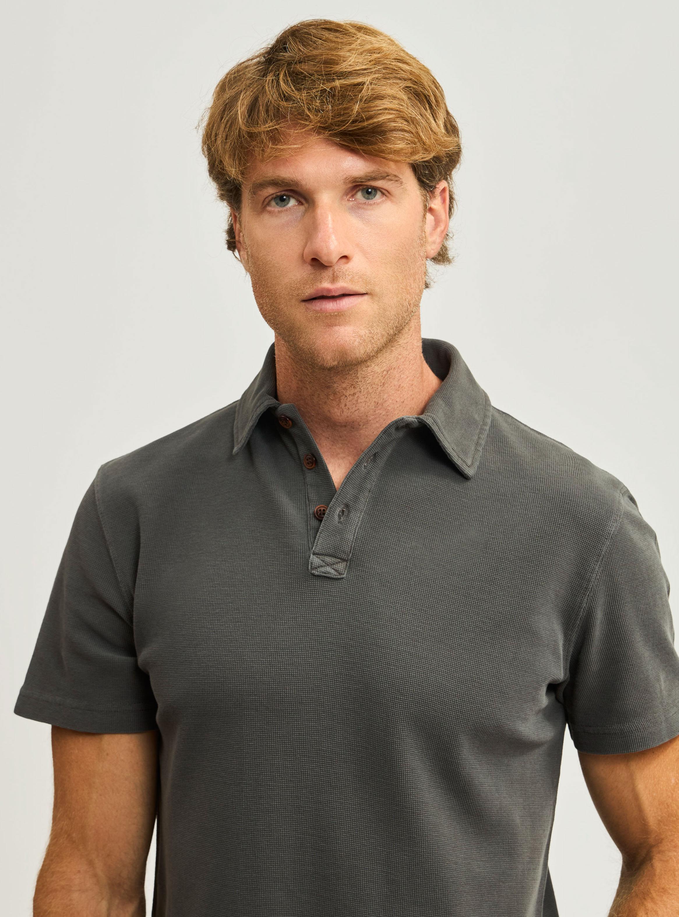 Polera Cuello Self Fabric Tela Waffle-2