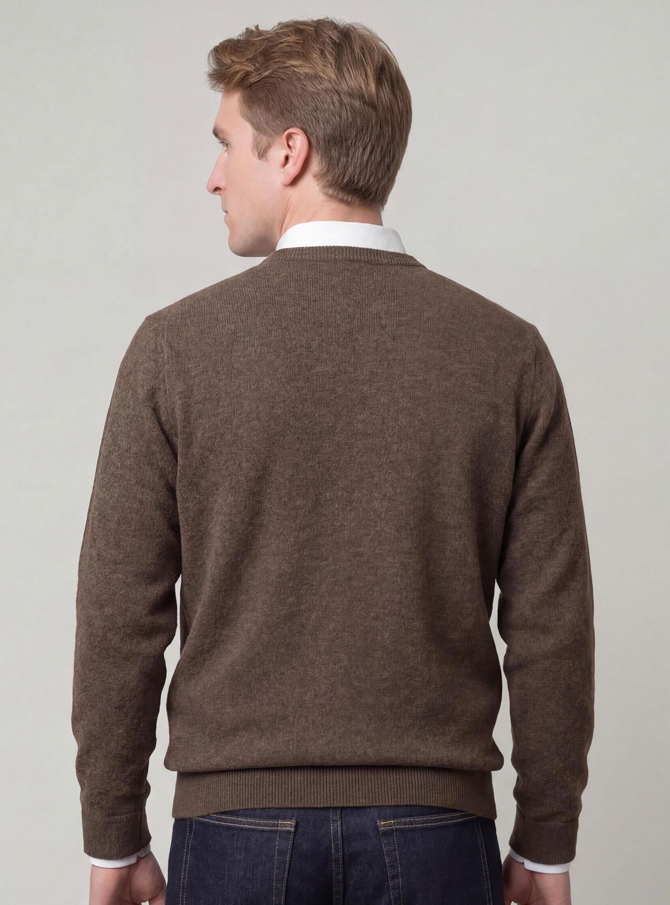 Sweater Liso Merino Cuello Redondo Regular-1