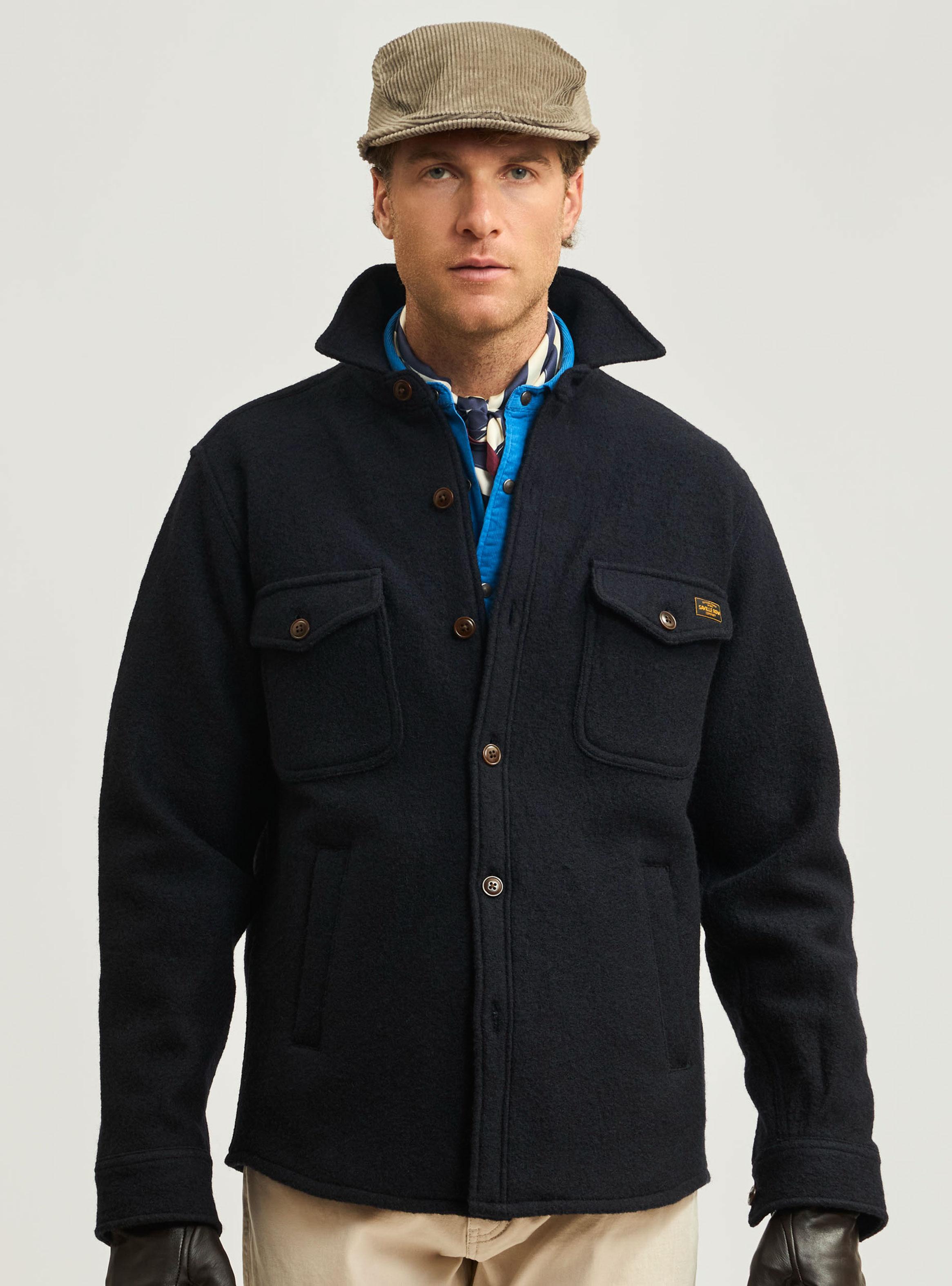 Chaqueta Shacket Lisa de Lana Curly-0