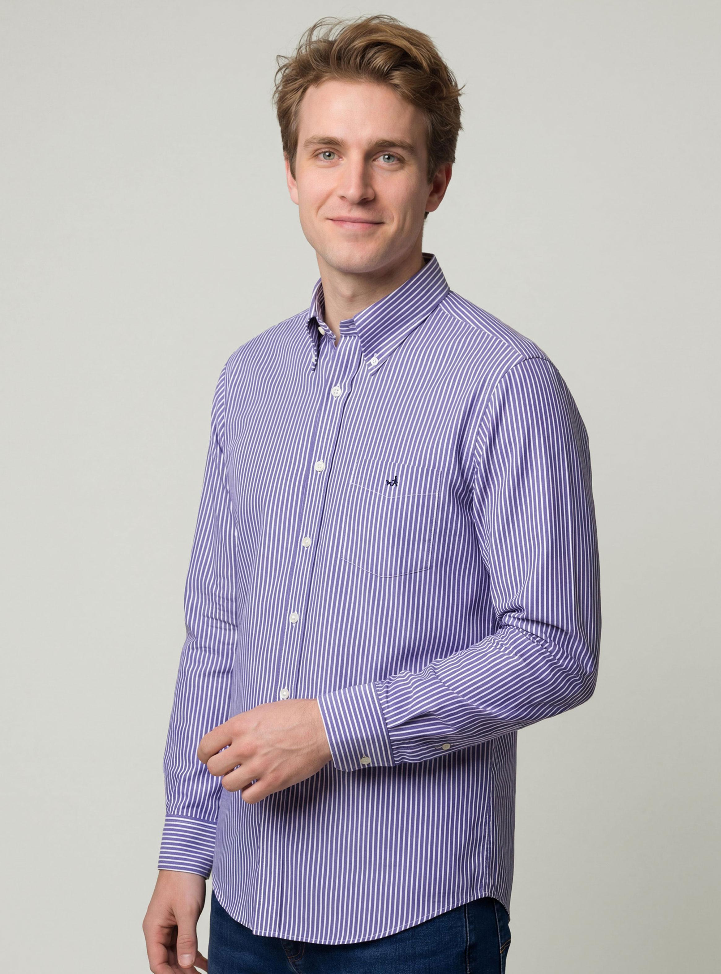 Camisa Rayas Button Down-0