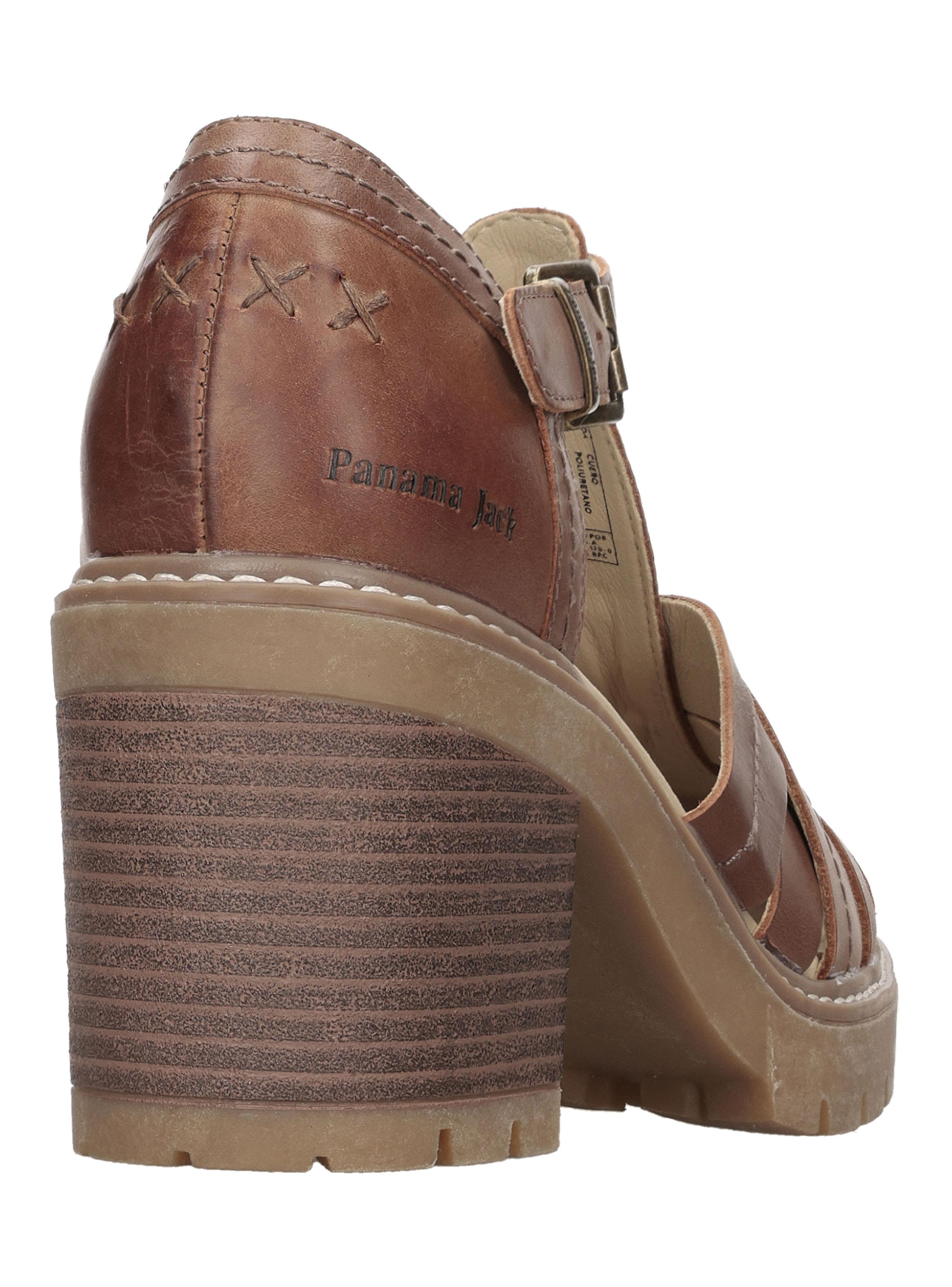 Sandalia Cuero Talon Cubierto y Punta Pjm0368 Mujer-4