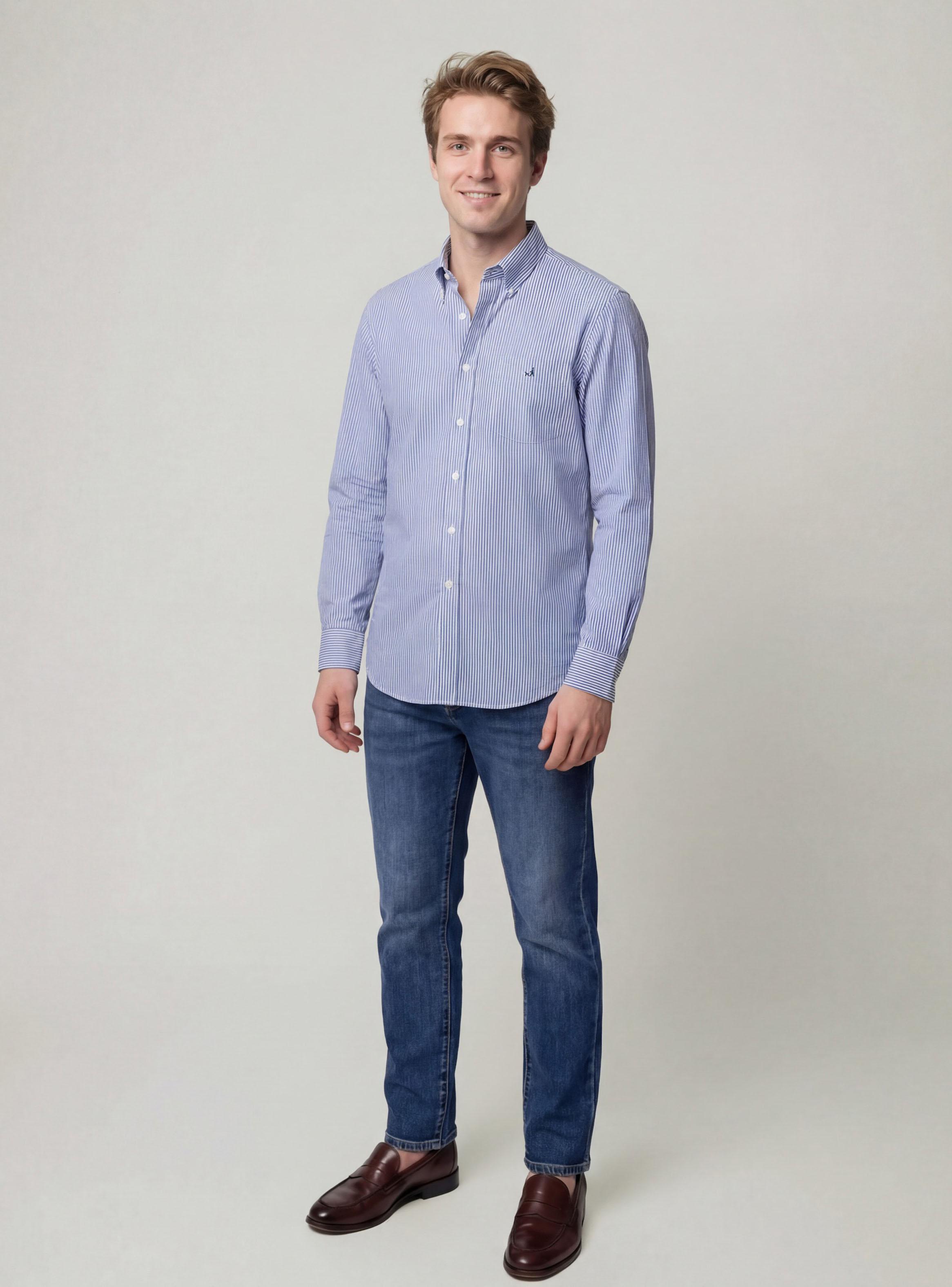 Camisa Sport Button Rayas Regular-3